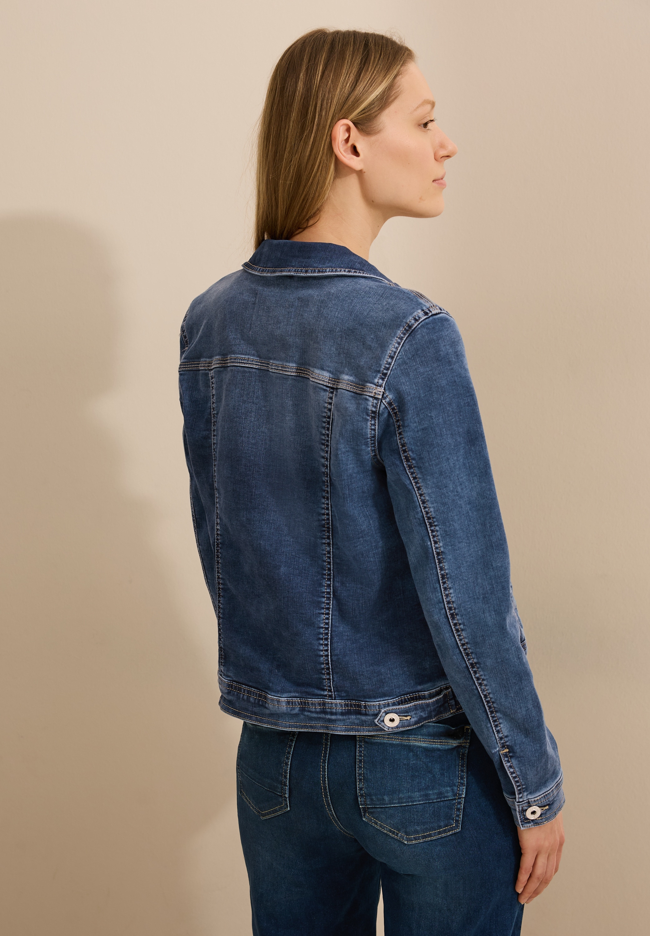 Cecil Jeansjacke, mit Brust Taschen