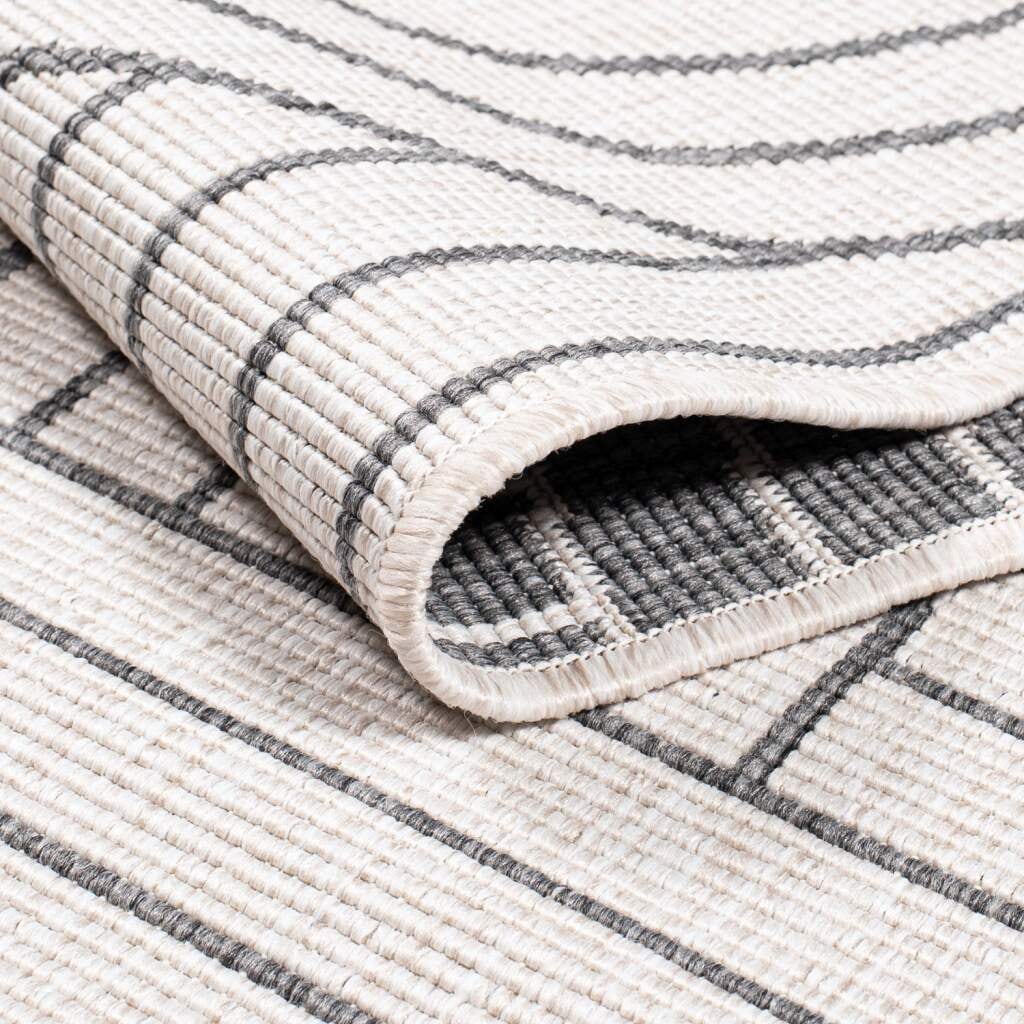 Carpet City Outdoorteppich »DUO RUG 5842« rechteckig 5 mm Höhe Wendeteppich Wetterfest In- & Outdoor, Balkon, Terrasse, Wohnzimmer