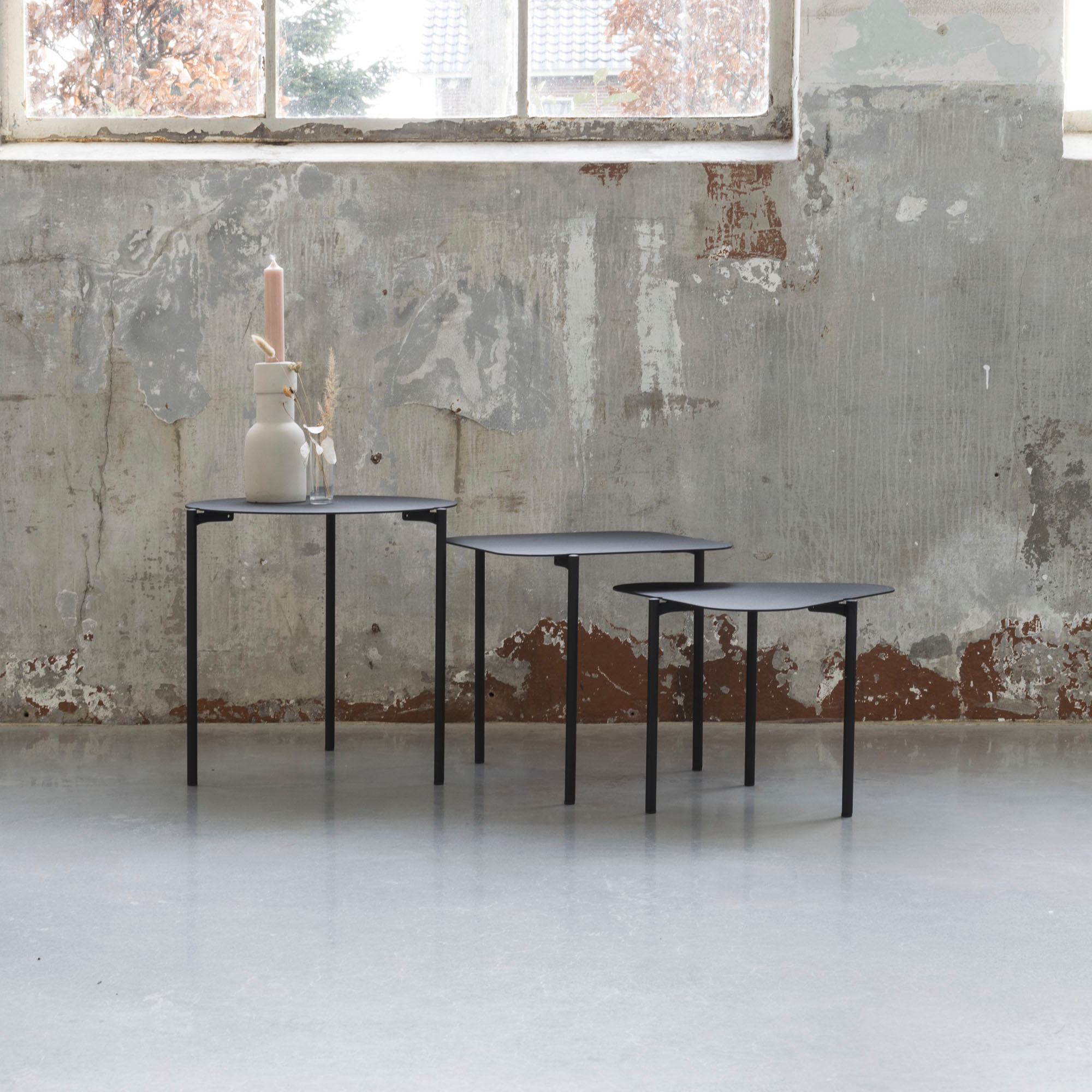 Spinder Design Table d'appoint »Doremi« métal, lot de 3