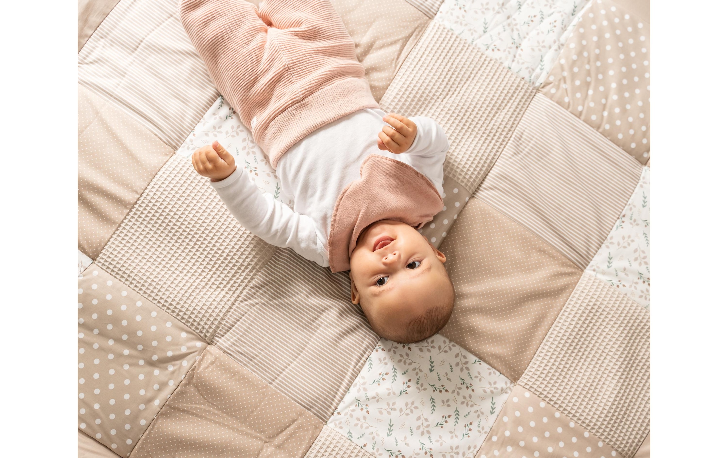 ULLENBOOM ® Krabbeldecke »Sandblume 140 x 140 cm«