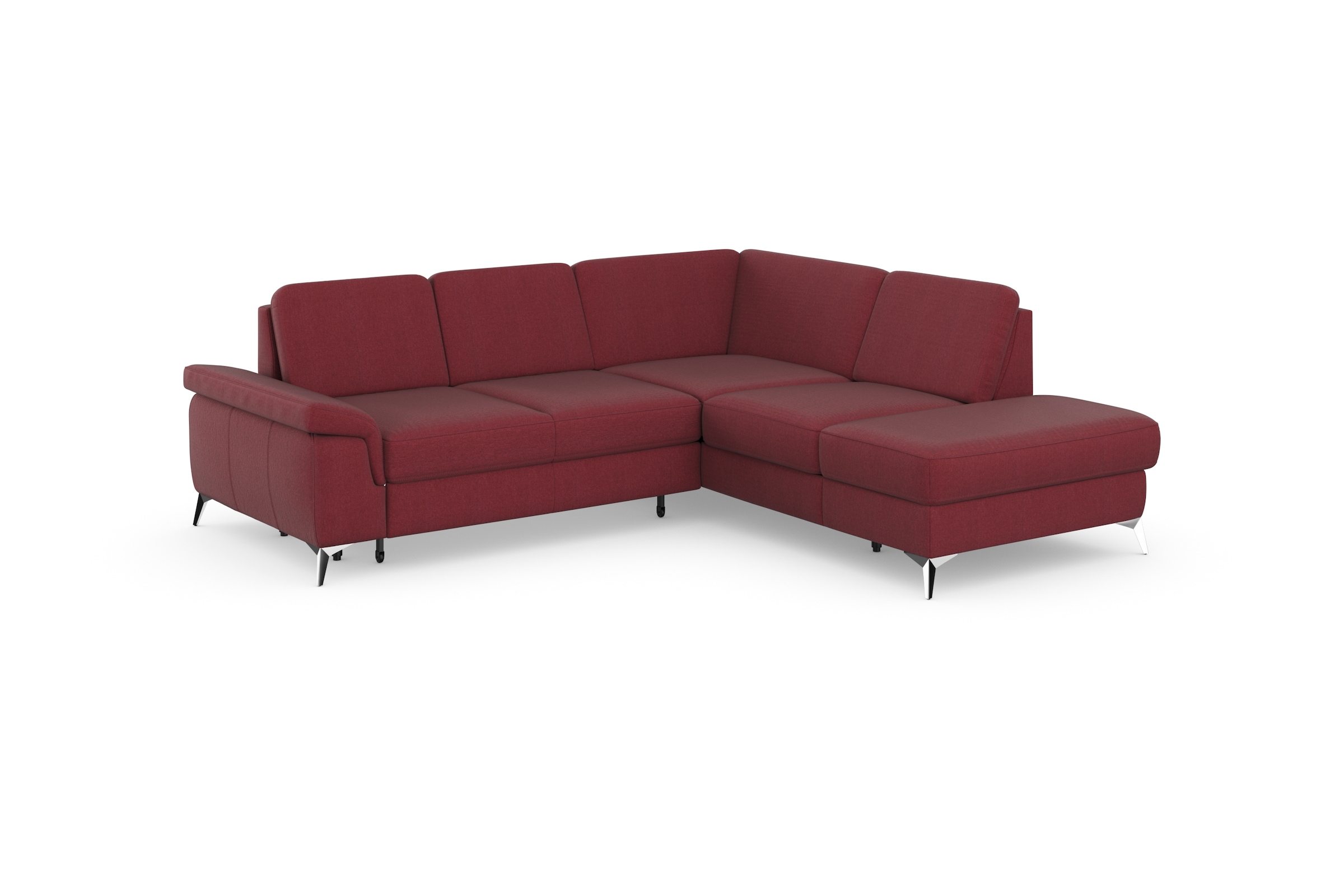 sit&more Ecksofa »Padua L-Form«, inklusive Sitztiefenverstellung, Armteilfunktion und Federkern