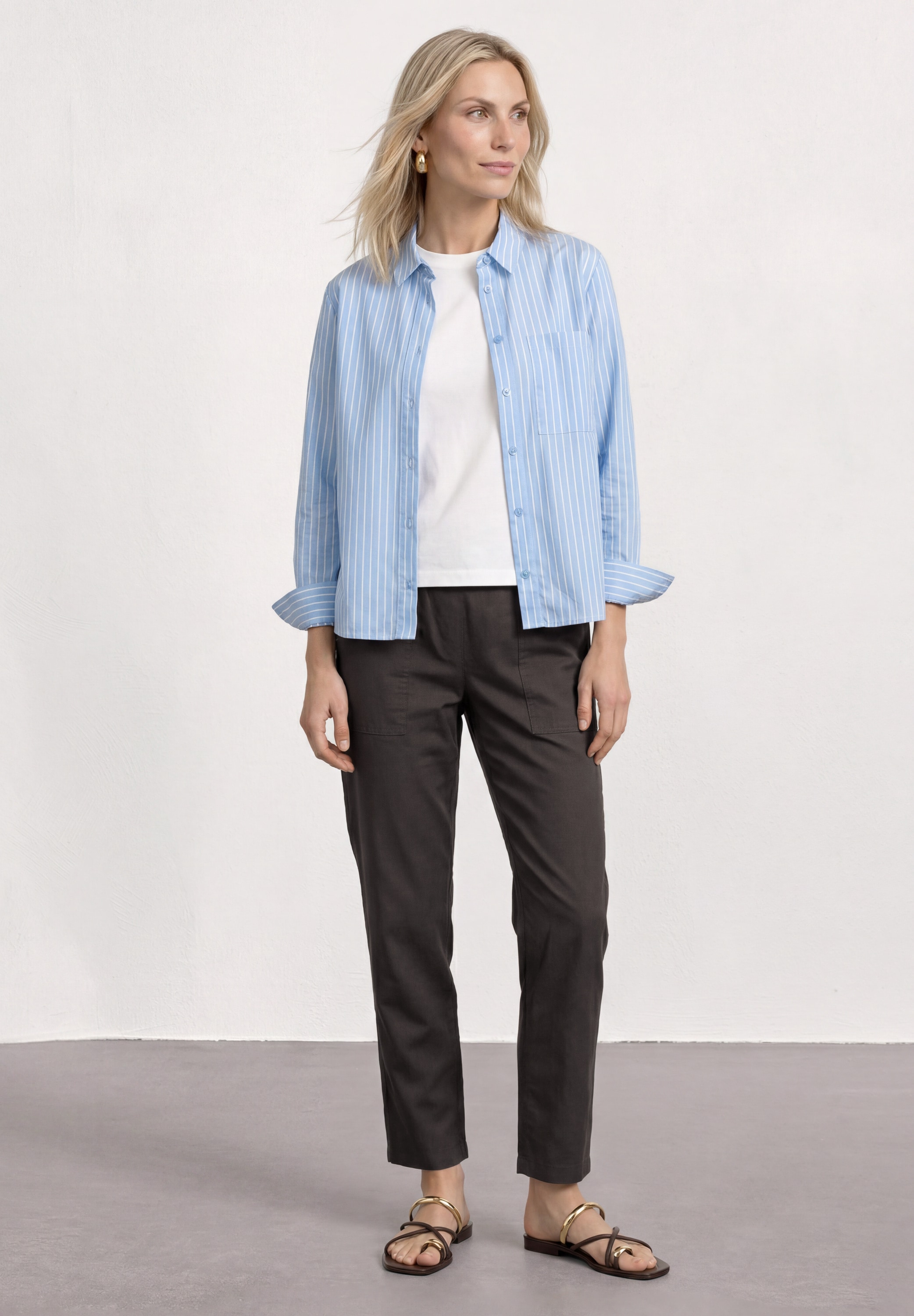 STREET ONE Chinos  Chino slim leg avec ceinture élastique
