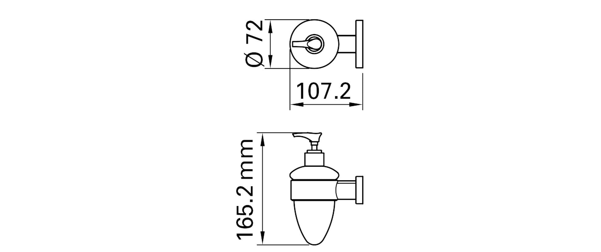 diaqua® Seifenspender »45483 x 45329 x 45428 cm 300 ml, Weiss, Silberfarben«, (1 tlg.)