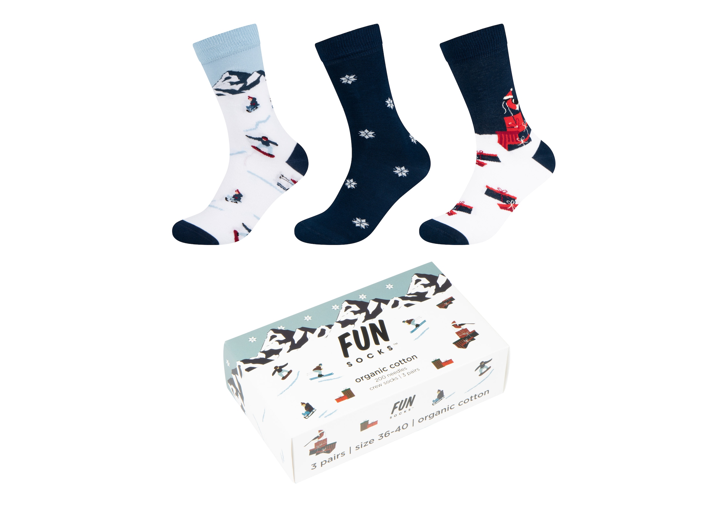 Image of Fun Socks Sneakersocken "motifs" 3 Paar tlg. mit elastischem Bund