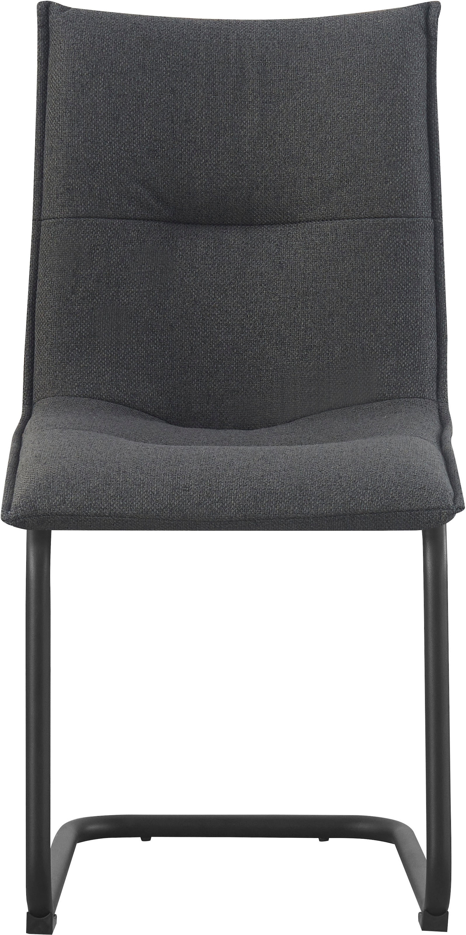 Home affaire Chaise de salle à manger »SARNIA, 2er Set, mit Metallgestell in matt schwarz« (Set) 2 cuisin verschiedenen Farben, Belsatbarkeit pro Stuhl 120 kg, Velour Stoff
