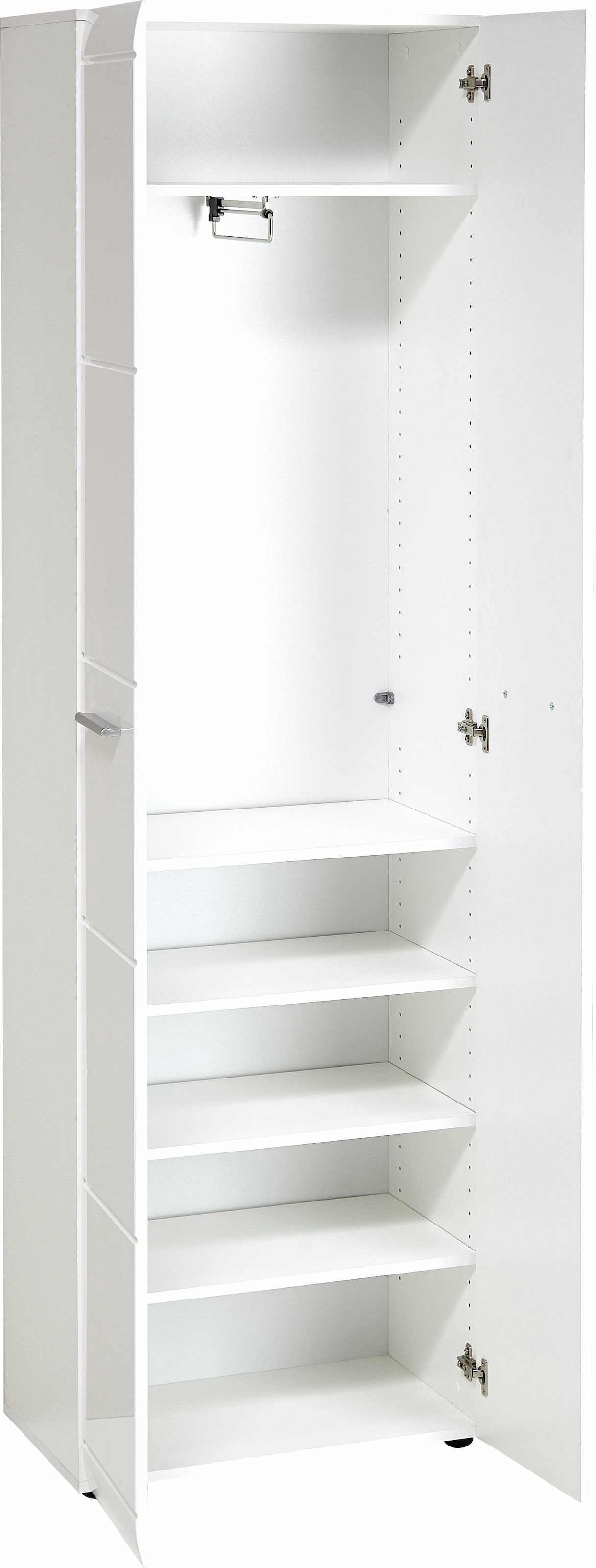 GERMANIA Garderoben-Set »Adana«, (Set, 6 St.), Farbe weiss mit Hochglanz Fronten