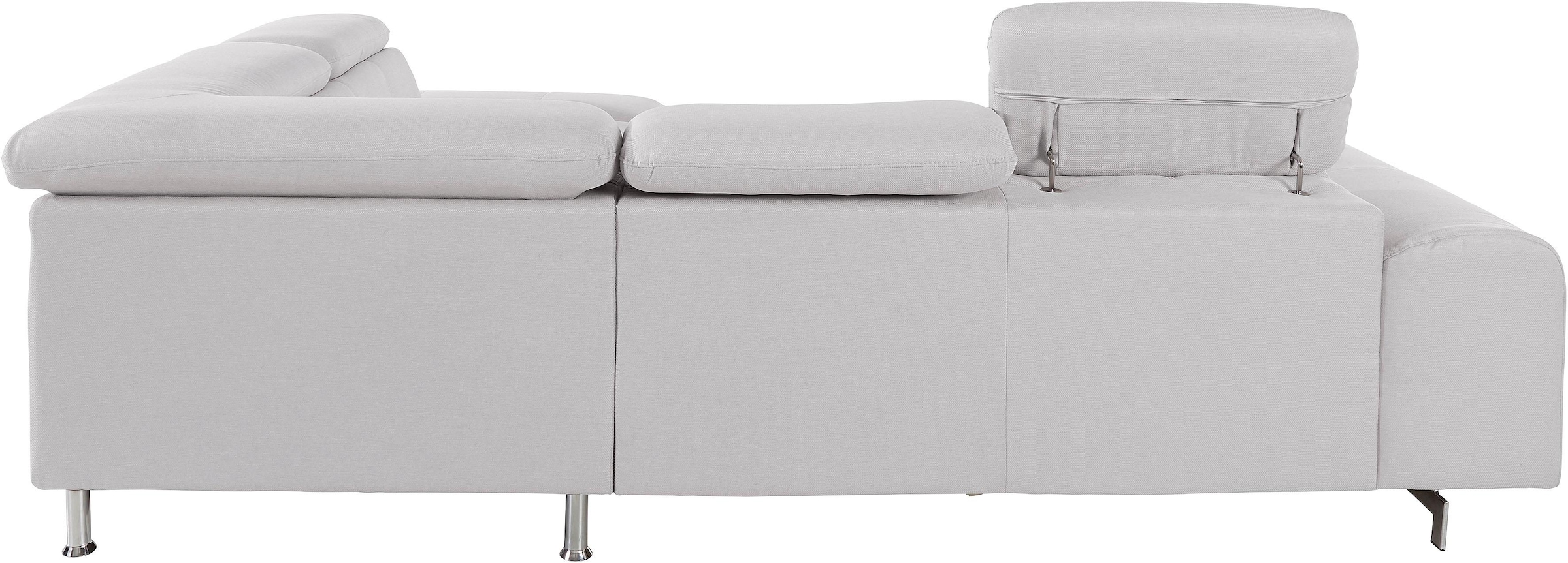 COTTA Ecksofa »Chef L-Form«, mit Kopfteilverstellung, wahlweise mit Bettfunktion & Bettkasten