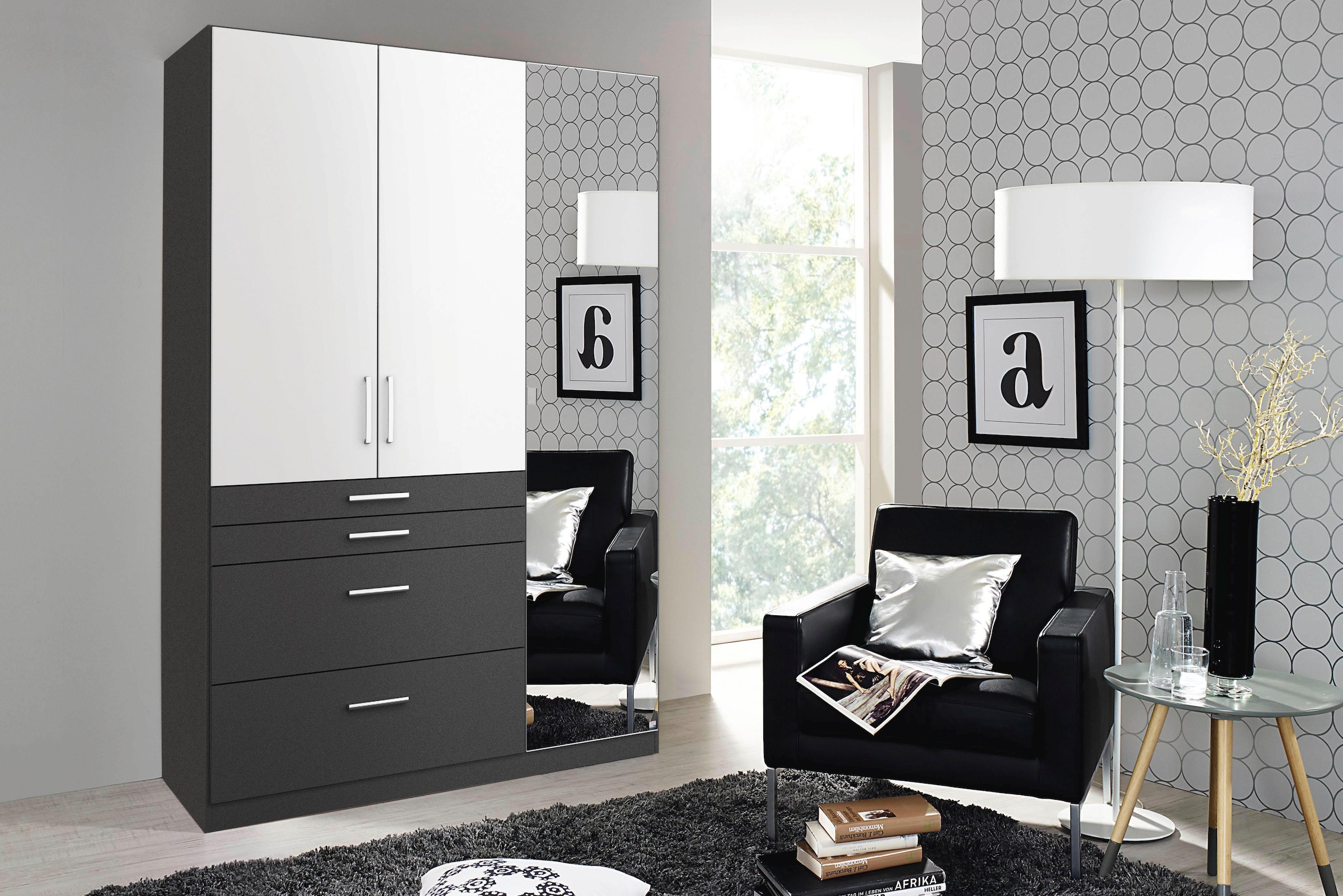 rauch Armoires à vêtements »Harburg im Schlafzimmer« armoire de chambre avec miroir