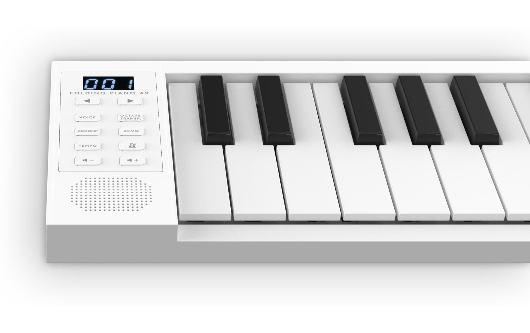 Home-Keyboard »Carry-on by Blackstar Folding Piano 49 Weiss«