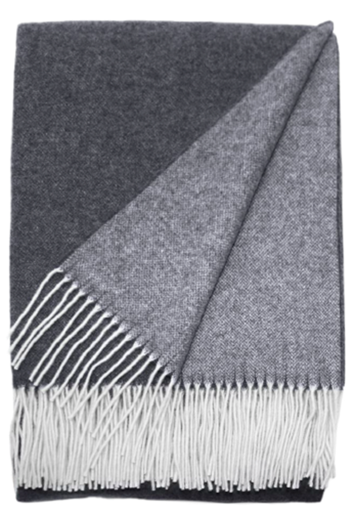 Image of CASATEX Plaid "Duo Grigio Medio" elegantes Design