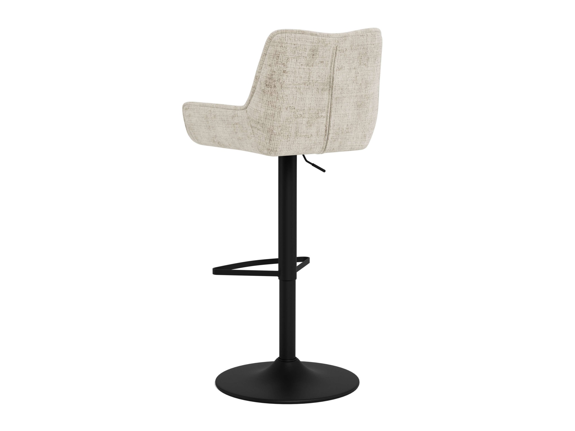 ACTONA GROUP Barhocker »Eddie, Thekenhocker, Barstuhl mit Rückenlehne und Fussstütze« Set, 2, 2 Stk. tlg. Barhocker, Stoffbezug, geschwungene Form, Gaslift, Drehfunktion, FSC™