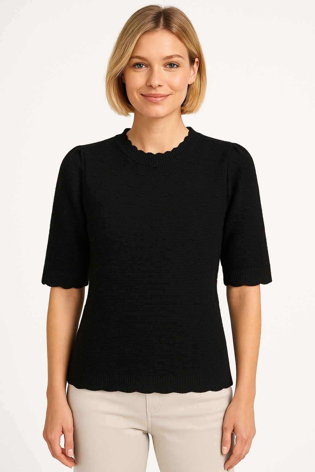 Image of ONLY Strickpullover "ONLKATIA SS STRUCTURE O-NECK CC KNT"