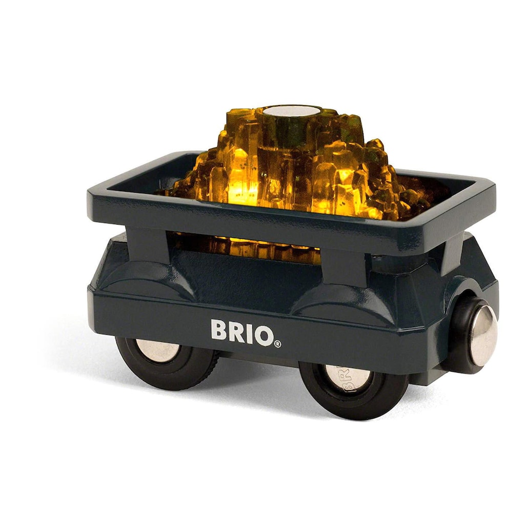 BRIO® Spielzeug-Lokomotive »Goldfarbenwaggon mit Licht«