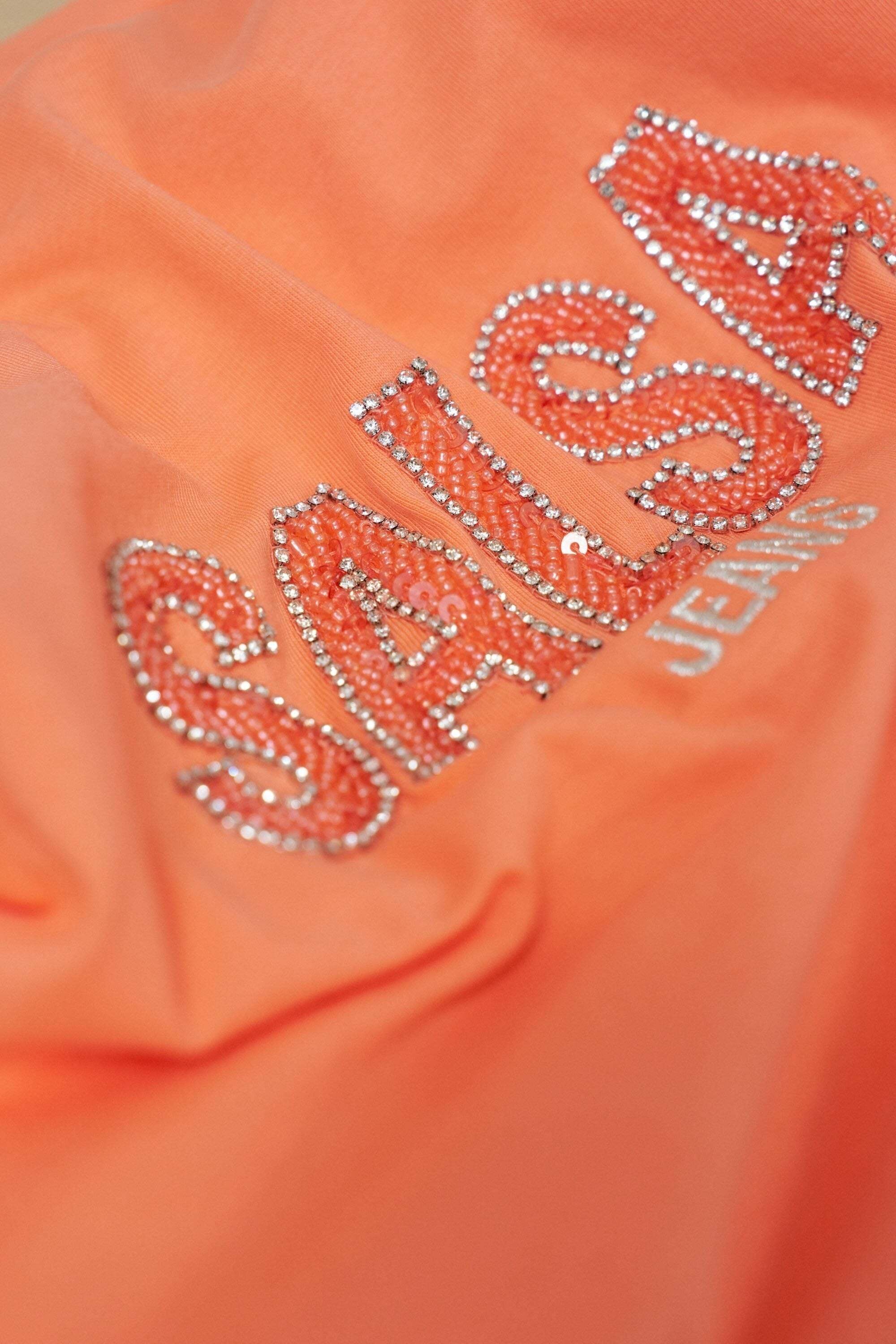 Salsa T-Shirt »Salsa Jeans T-Shirt Institutional Beaded Branding«