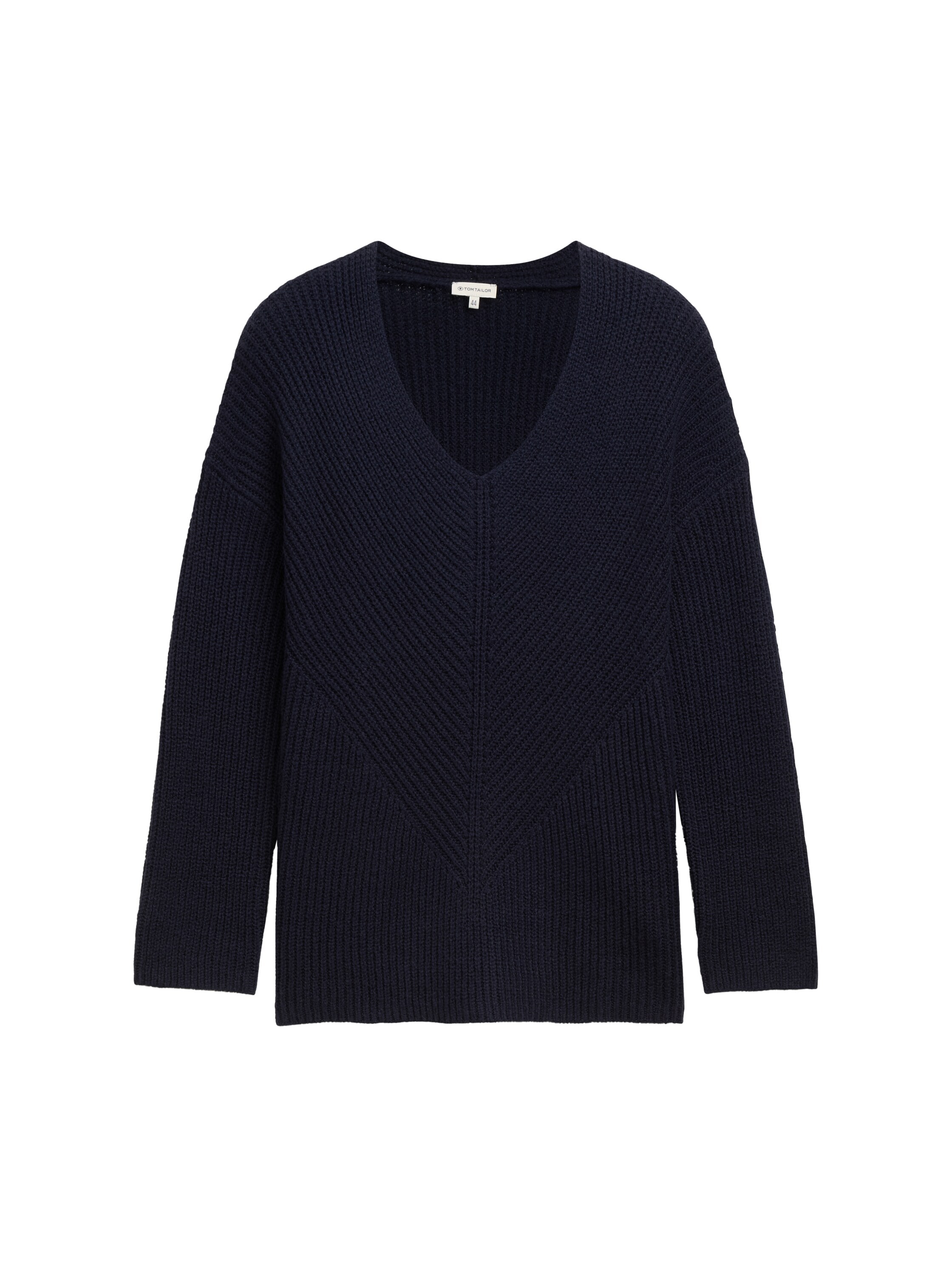 TOM TAILOR PLUS Strickpullover, mit Rippstruktur