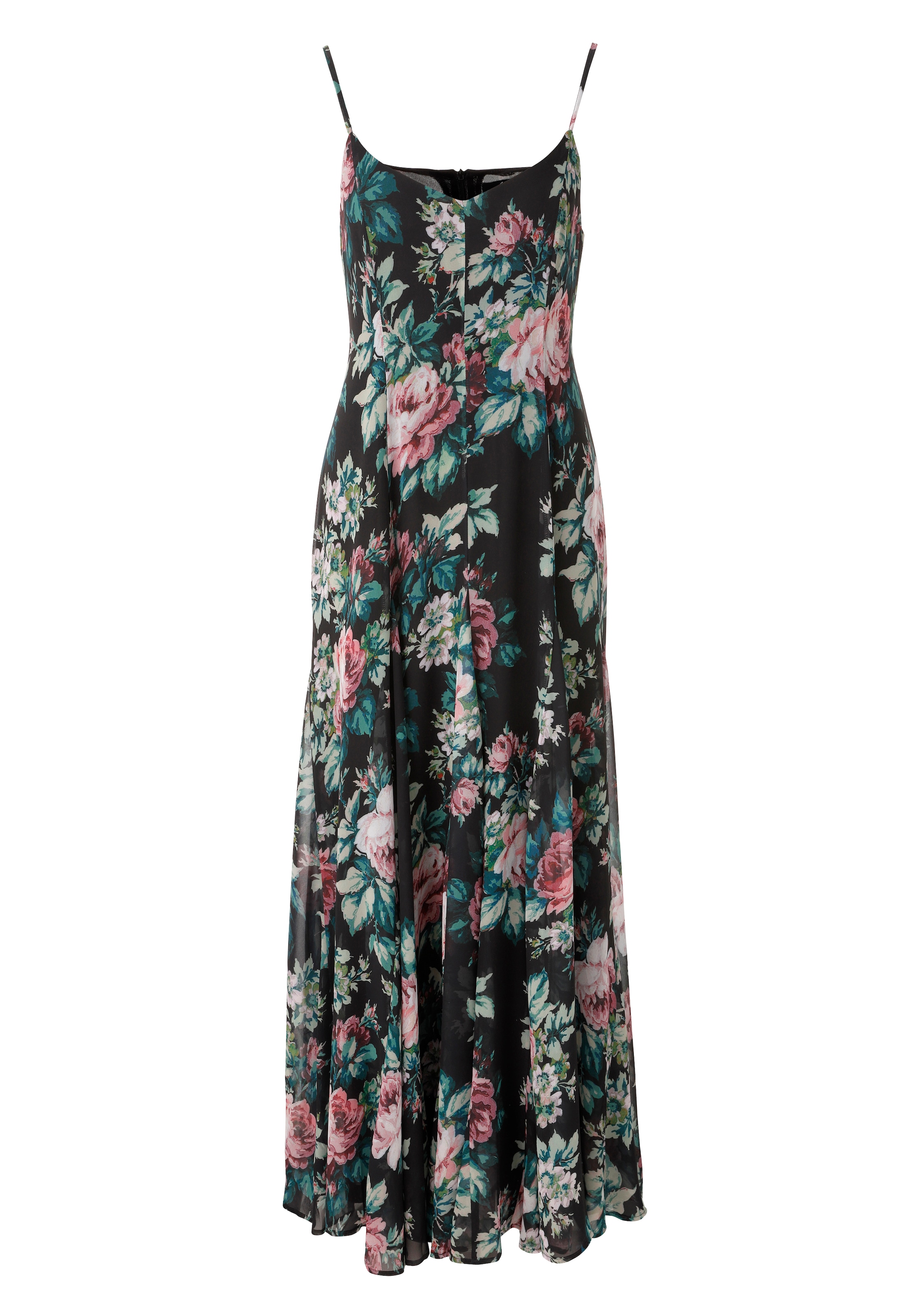 Aniston CASUAL Robe d'été im farbenfrohen Blumendruck - jedes Teil ein Unikat - NEUE KOLLEKTION