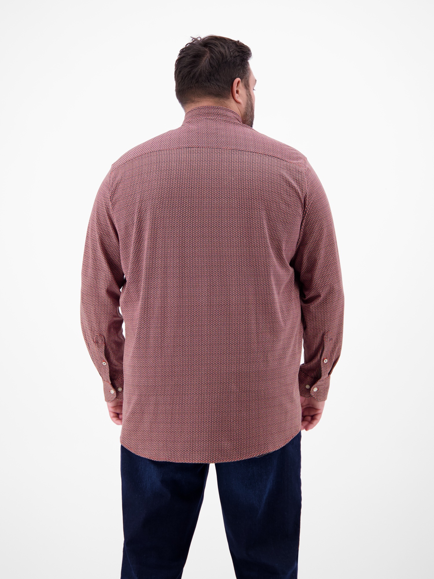 LERROS Chemise à carreaux »Übergrössen-Hemd mit Minimal-Karomuster«