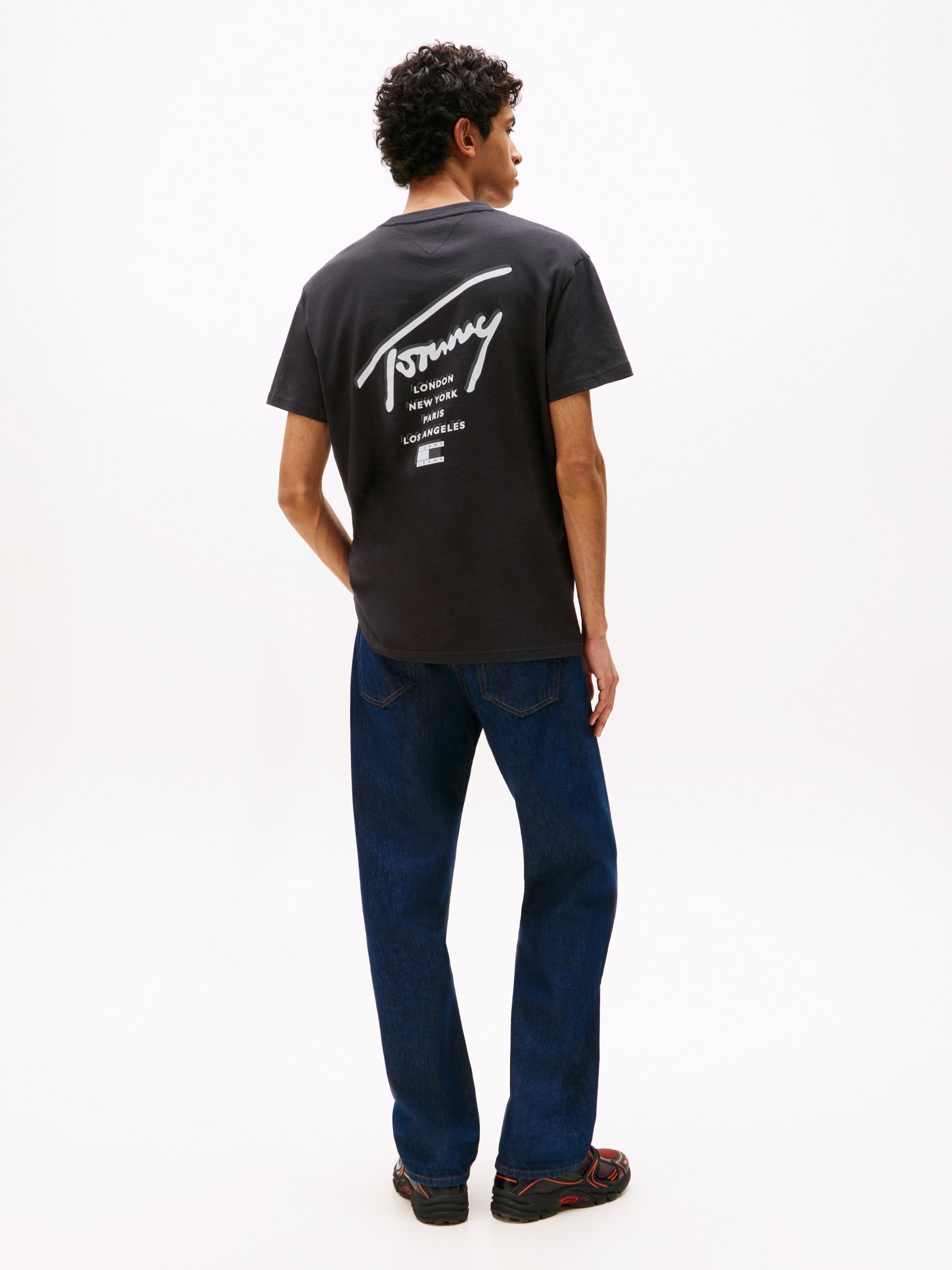Tommy Jeans T-Shirt »TJM SIGN CITY TEE EXT«, Rundhals, regular fit, grosser Rückenprint