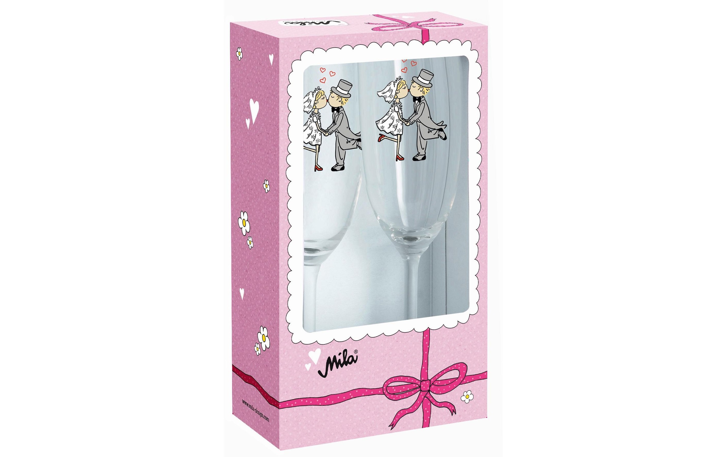 Image of Mila Glas »Just Married 180 ml«, (2 tlg.) bei Ackermann Versand Schweiz