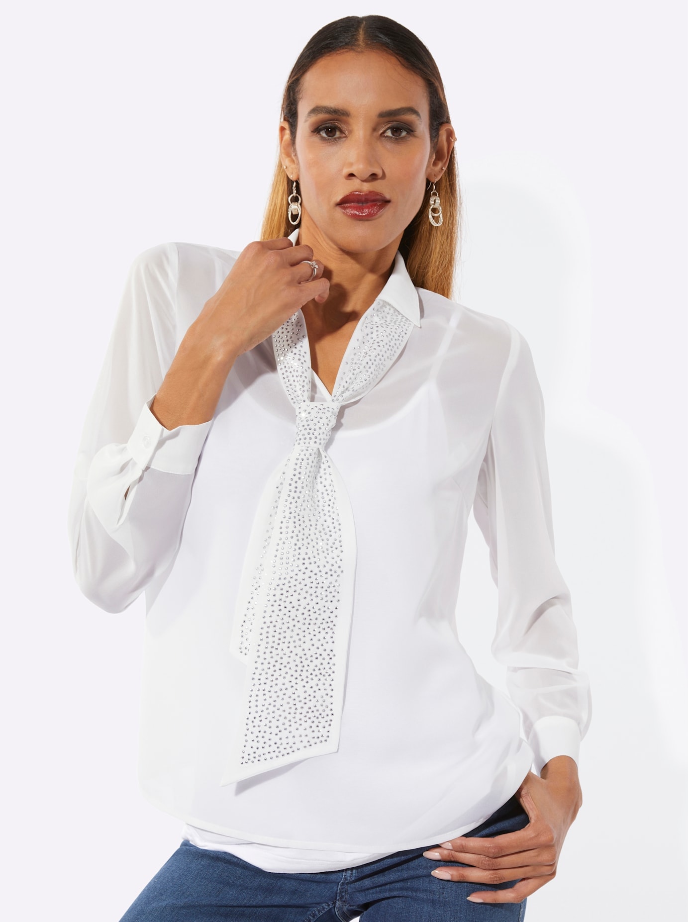 creation L Chemisier en georgette