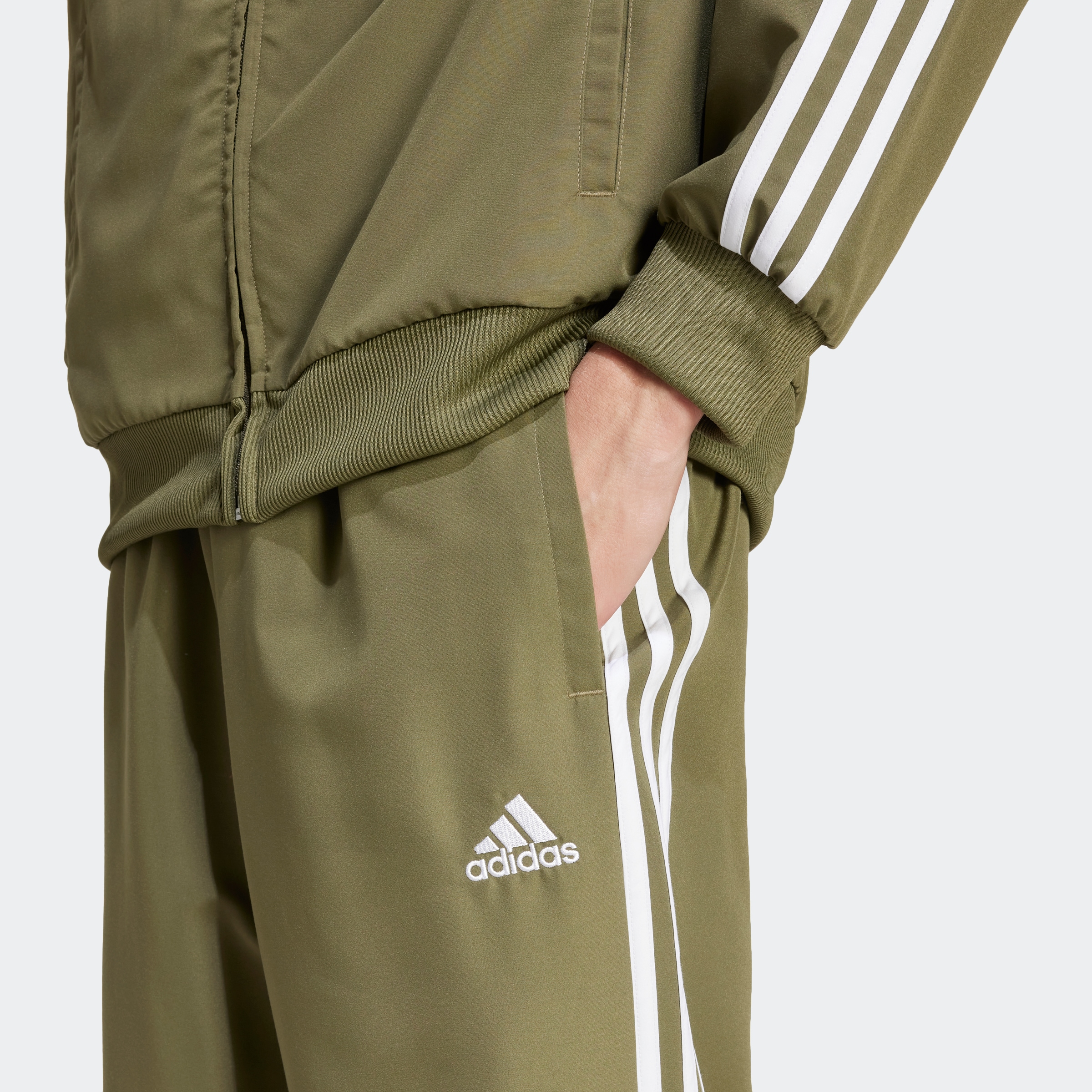 adidas Sportswear Trainingsanzug »3-STREIFEN WOVEN«, (2 tlg.)