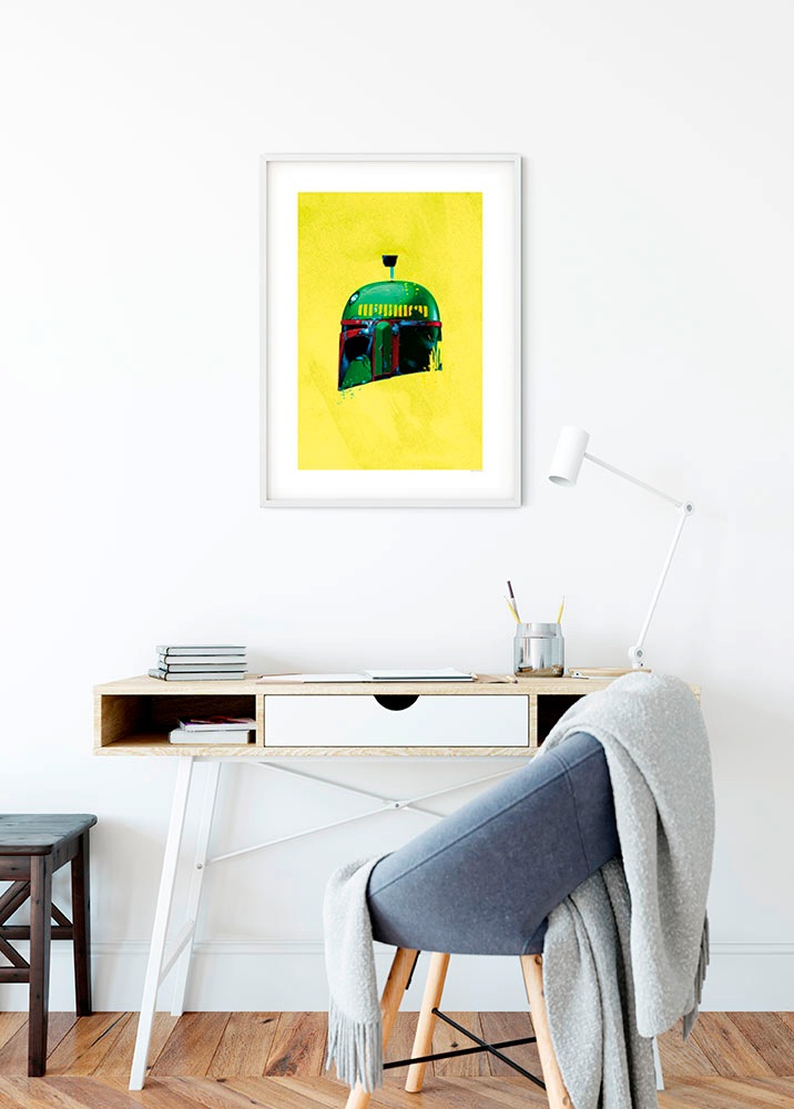 Komar Bild »Star Wars Classic Helmets Boba Fett«, Star Wars, (1 St.), Wandbild zur Dekoration im Kinderzimmer - ohne Rahmen