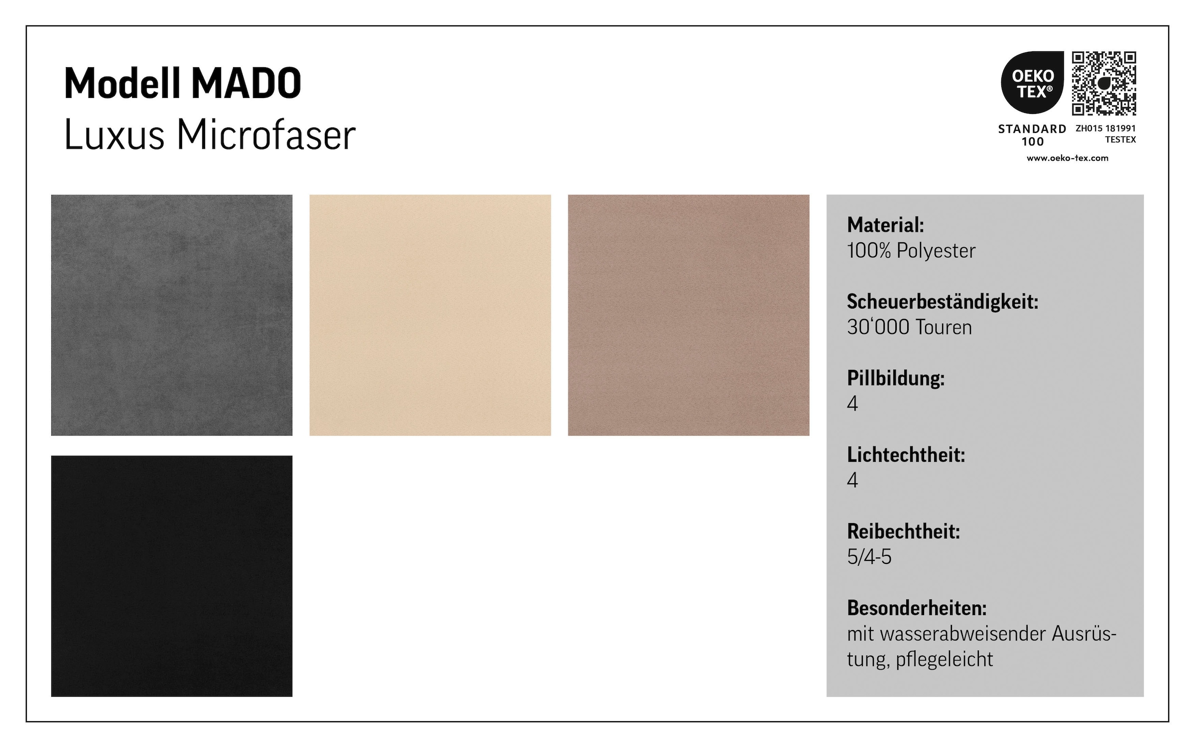 COTTA 3-places »Mado, Breite 215 cm« verschiedene Sofas individuell kombinierbar