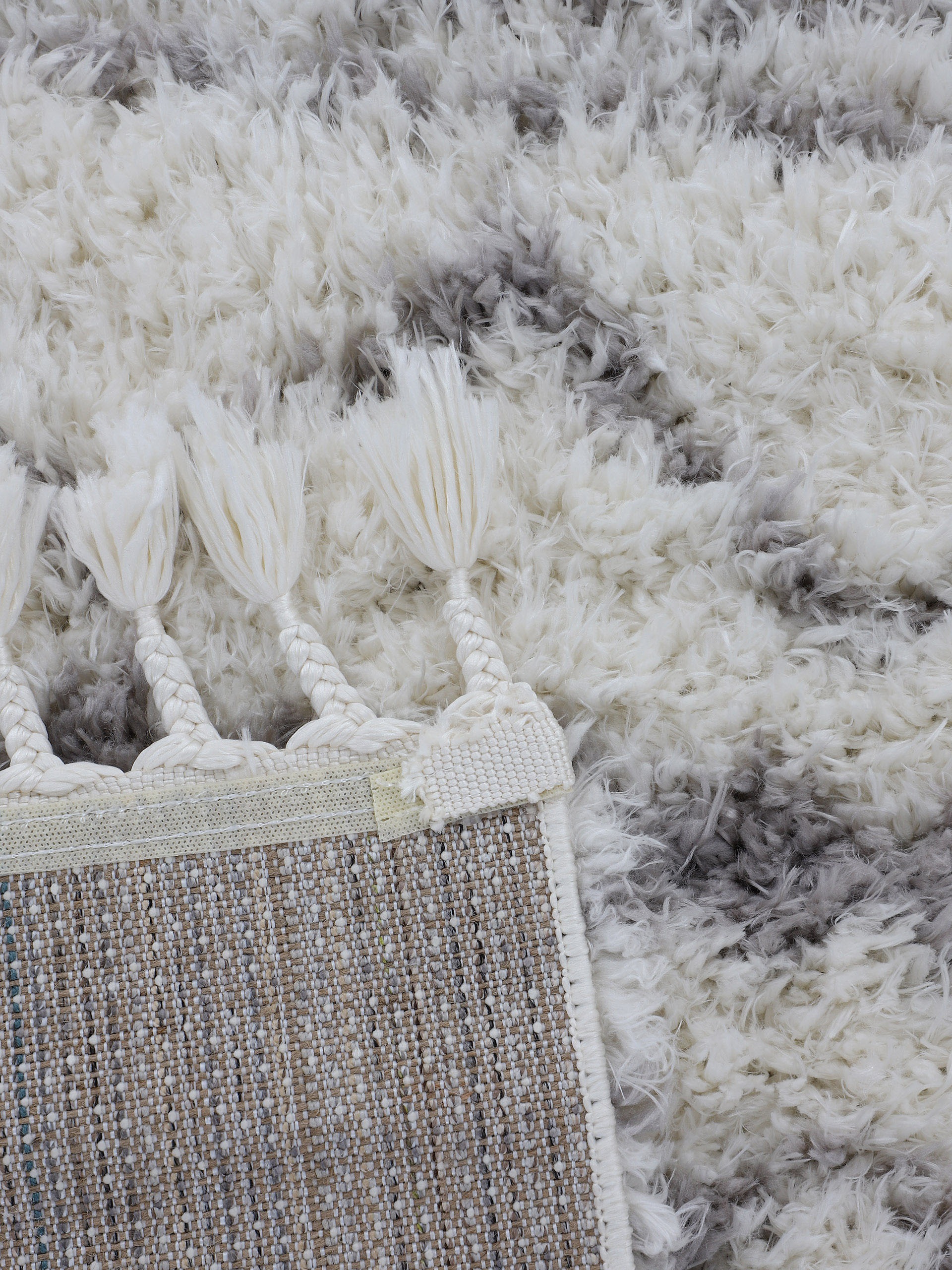 carpetfine Tapis à poils longs »Eddy« Rectangulaire 30 mm Höhe Shaggy, auch als Läufer und in quadratisch, mit Fransen, Wohnzimmer