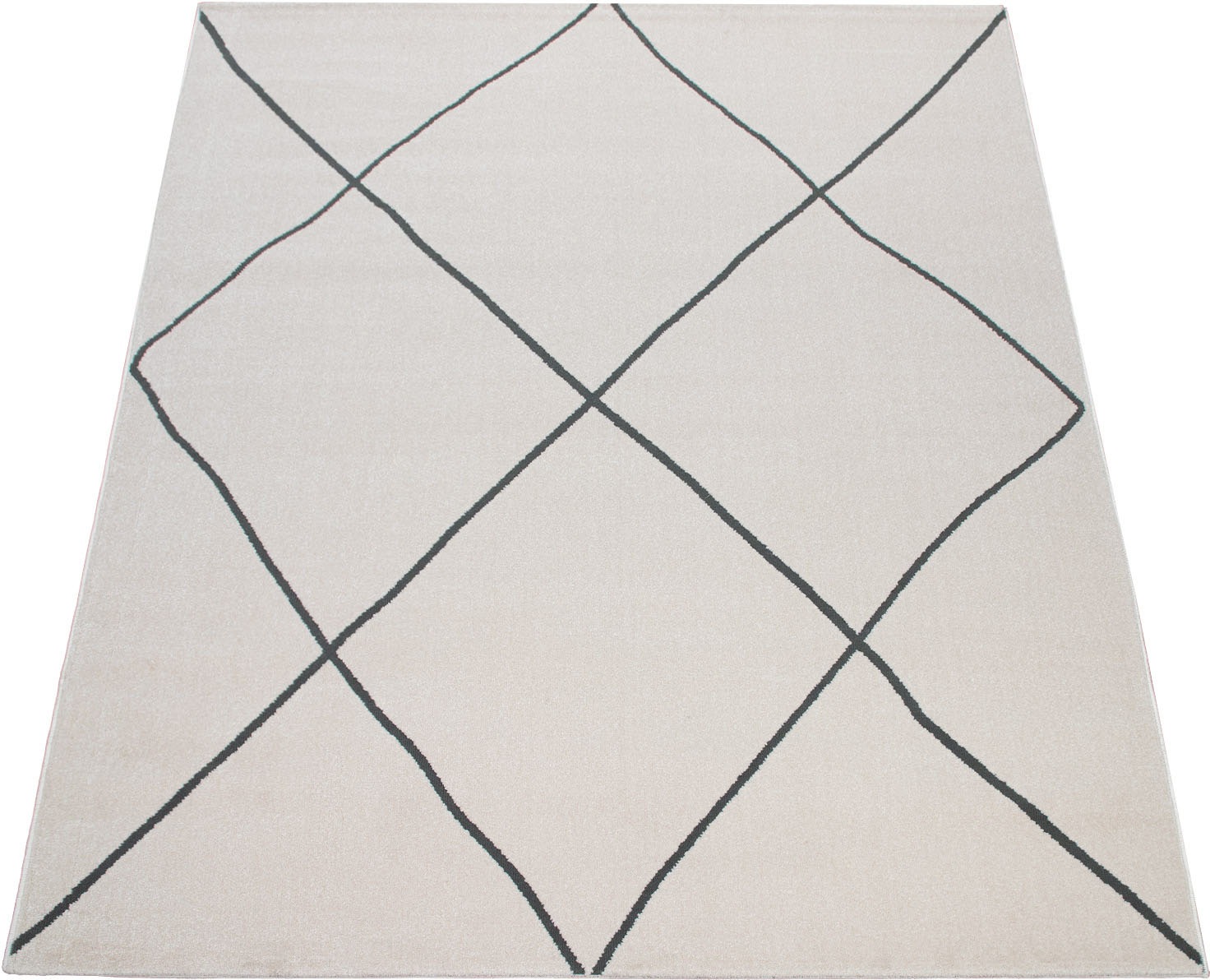 Image of Paco Home Teppich »Haral 787«, rechteckig, 9 mm Höhe, Kurzflor, Scandi Design, Rauten Motiv, Wohnzimmer bei Ackermann Versand Schweiz