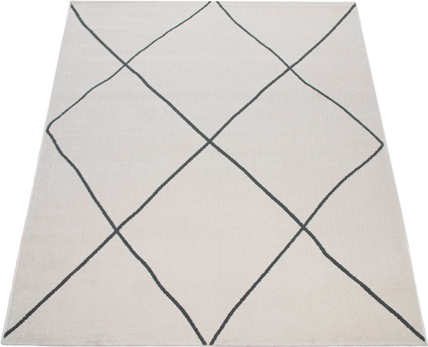 Image of Paco Home Teppich "Haral 787" rechteckig 9 mm Höhe Kurzflor, Scandi Design, Rauten Motiv