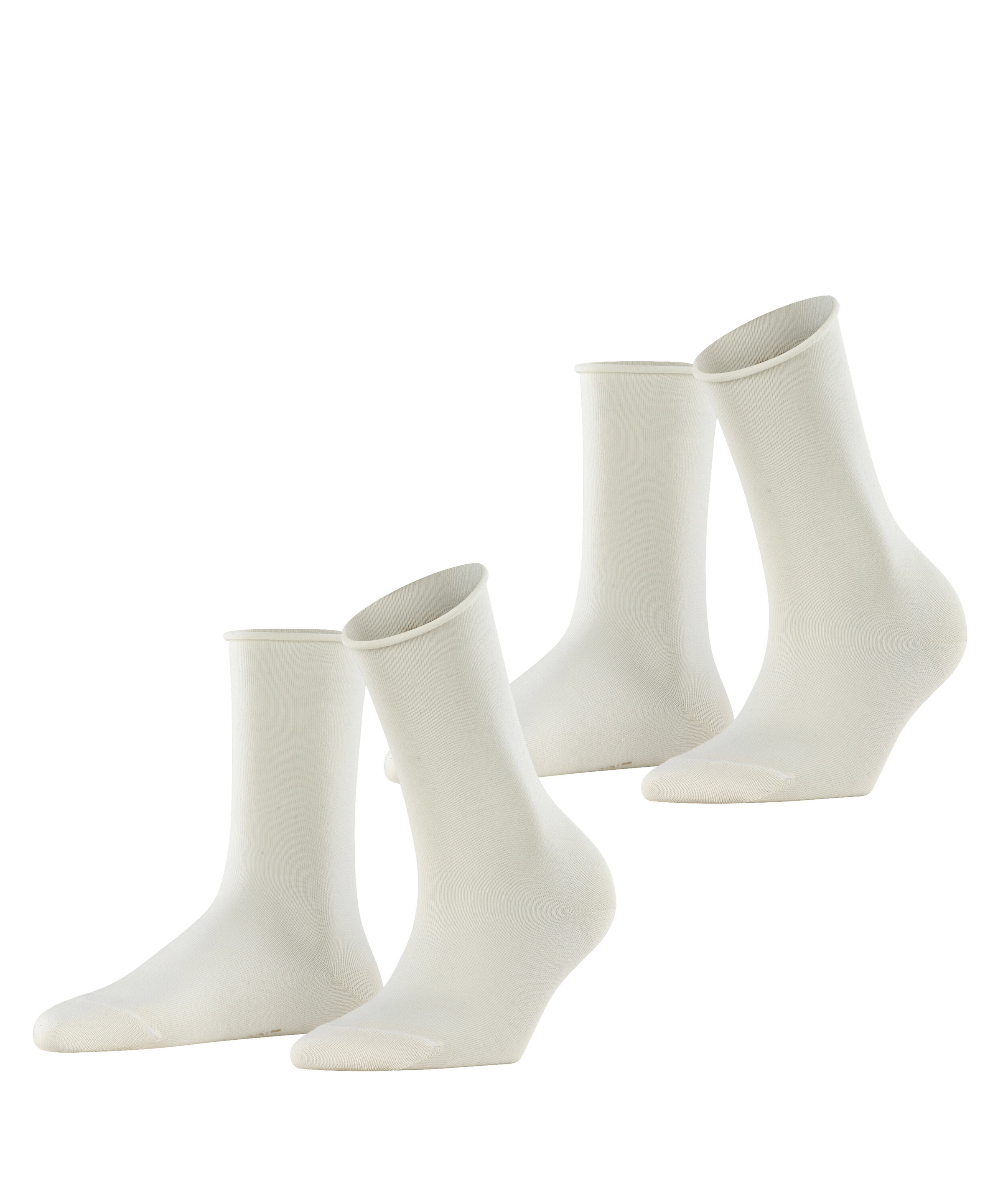 Esprit »Basic Pure« 2 paires, 2 Couple tlg. sans bordure serrante, chaussette basique, chaussettes unies respirantes