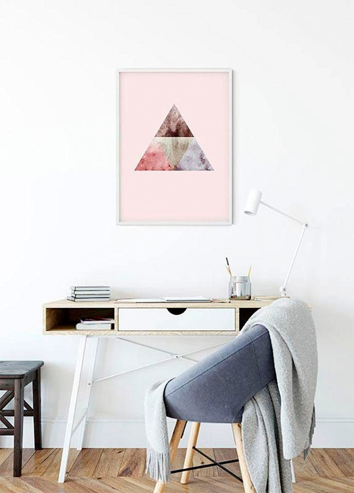Komar Poster »Triangles Top Red«, Formen-Kunst, (Packung, 1 St., Anzahl  Teile 1), Kinderzimmer, Schlafzimmer, Wohnzimmer versandkostenfrei auf