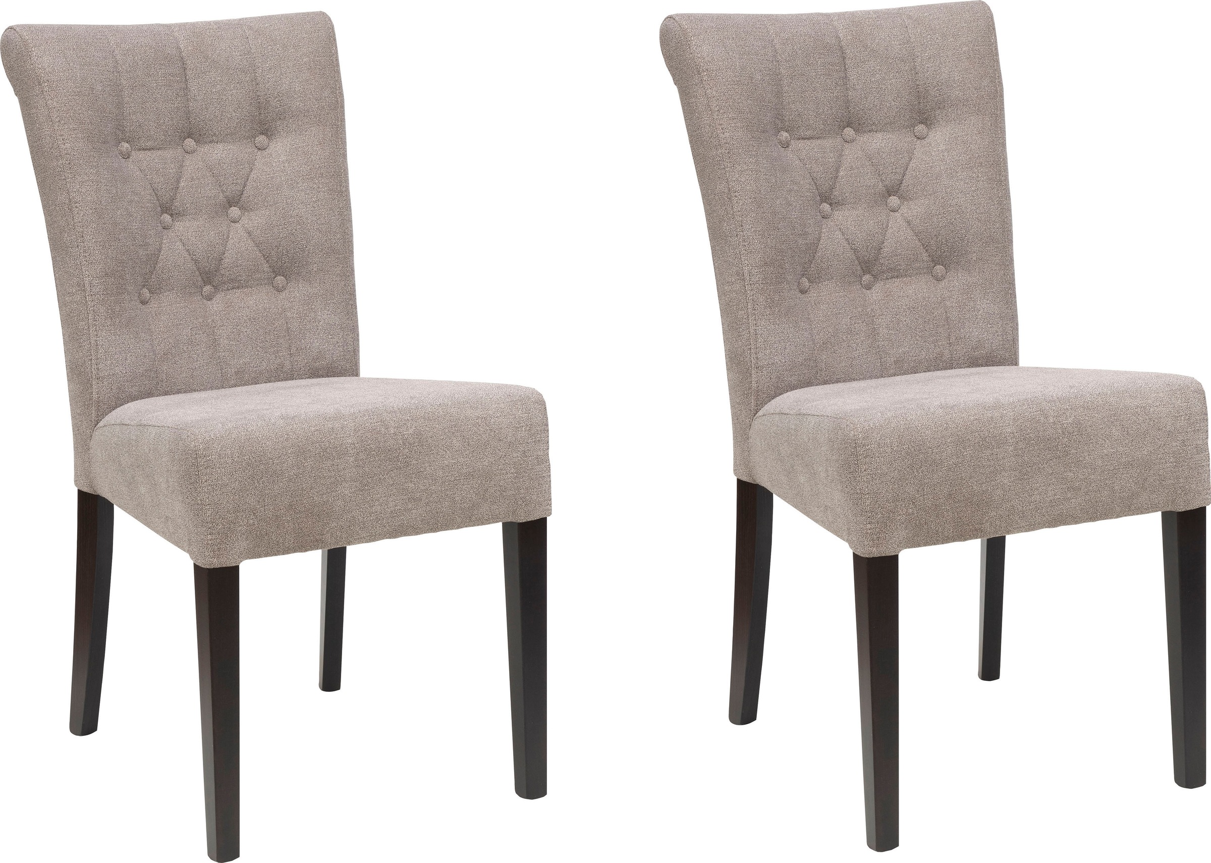 Image of Home affaire Polsterstuhl »Queen«, (Set), 6 St., Feinstruktur, Esszimmerstuhl mit Knopfheftung, 2er, 4er oder 6er Set bei Ackermann Versand Schweiz