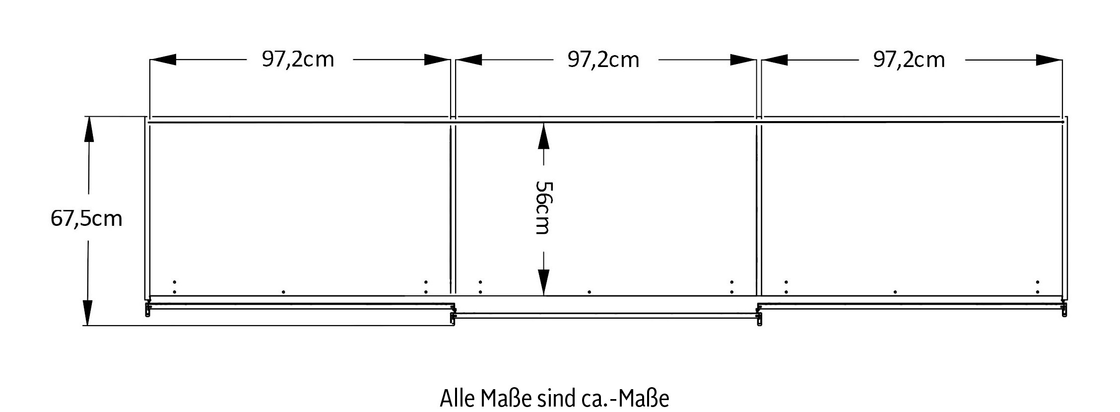 STAUD Armoire à portes coulissantes »Sinfonie Plus, edles Design in hochwertiger Qualität, Made in Germany« Mit Spiegeltür und vier verschiedenen Ausstattungsvarianten