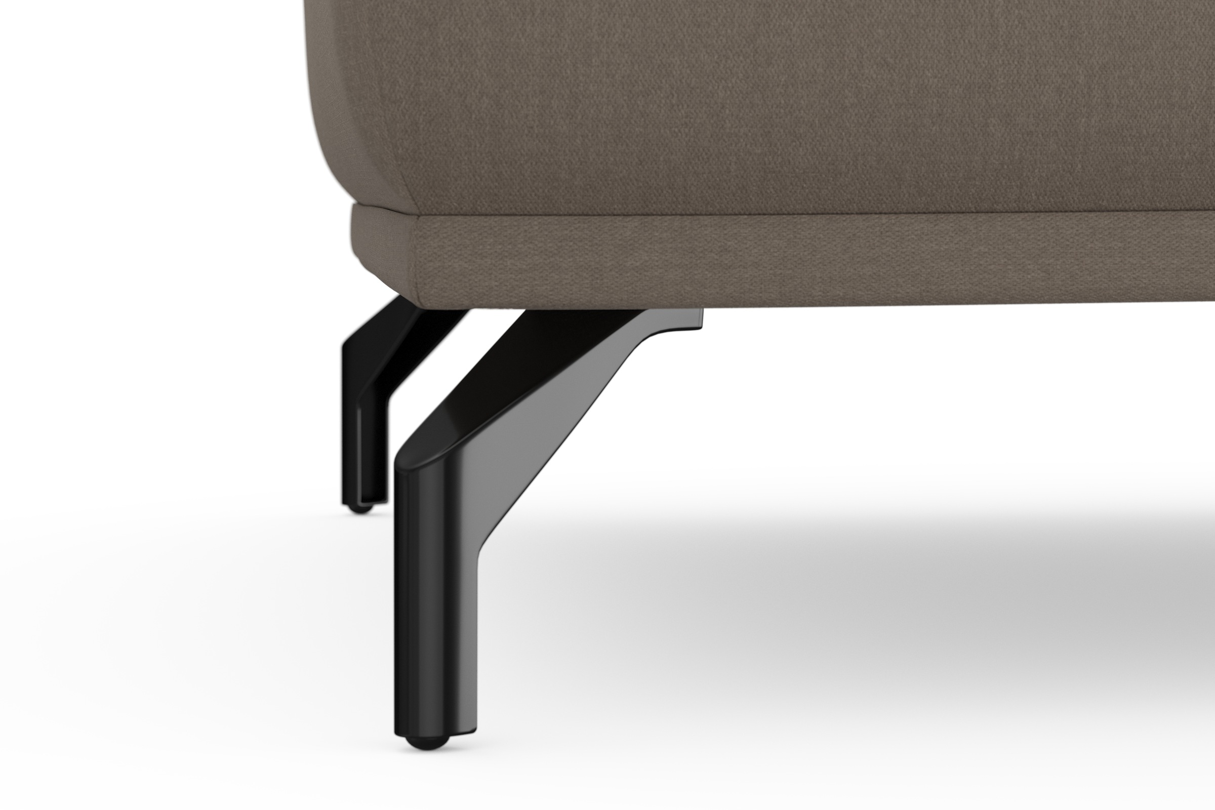 sit&more Hocker »Bailando«, mit Federkern und schwarzen, matten Metallfüssen