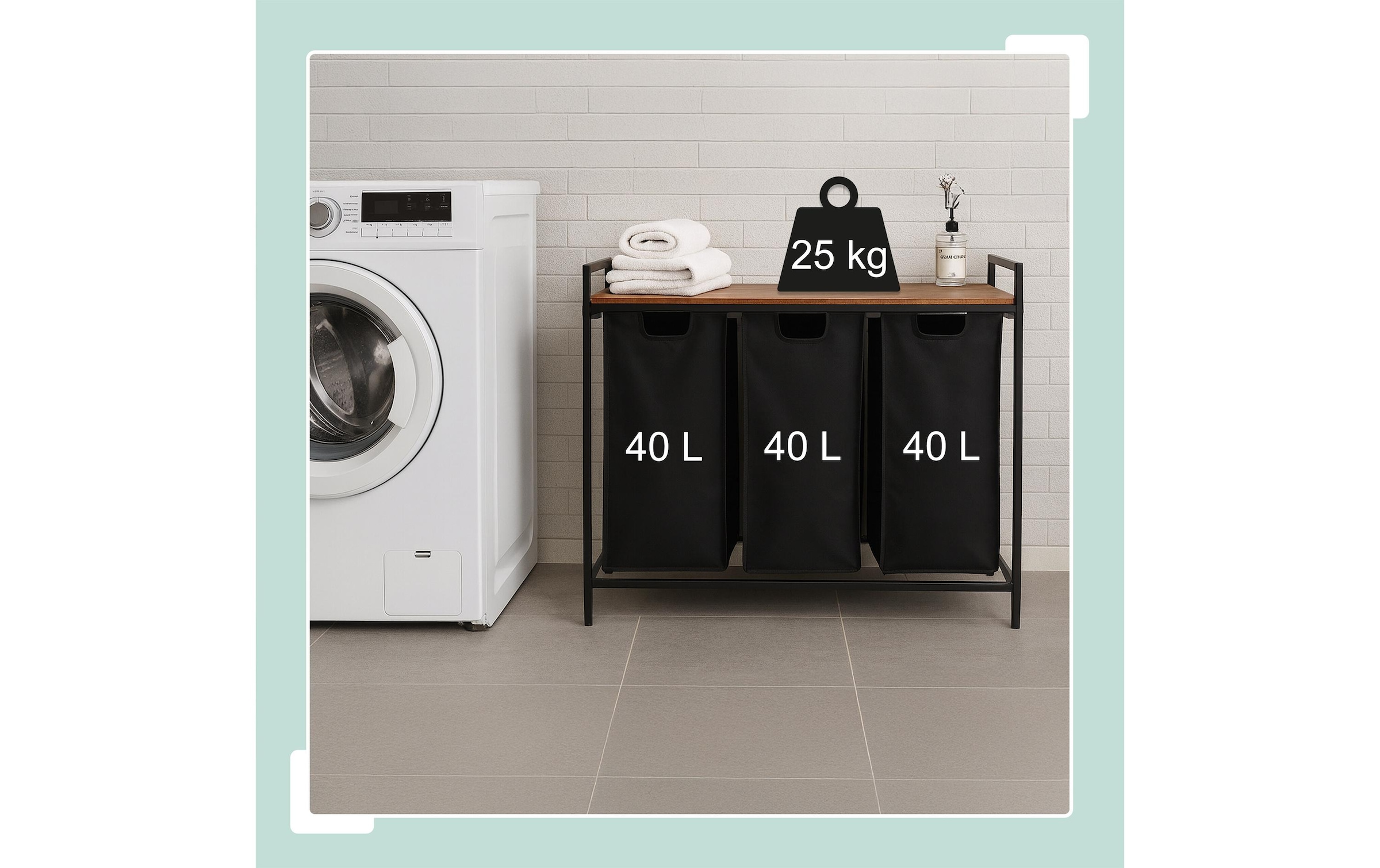 relaxdays Panier à linge