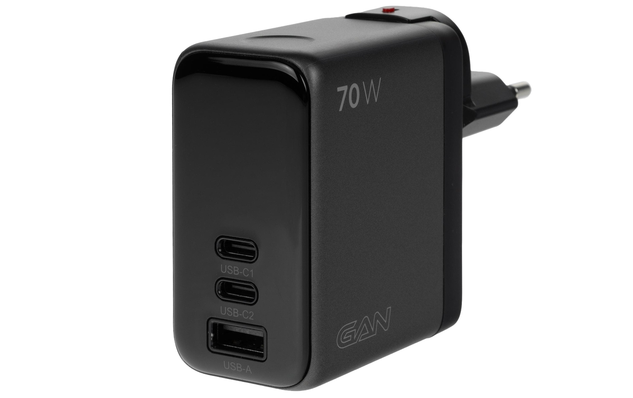 onit Chargeur USB »Travel 2C1A 70 W GaN« Chargeur de voyage avec adaptateurs interchangeables pour utilisation mondiale