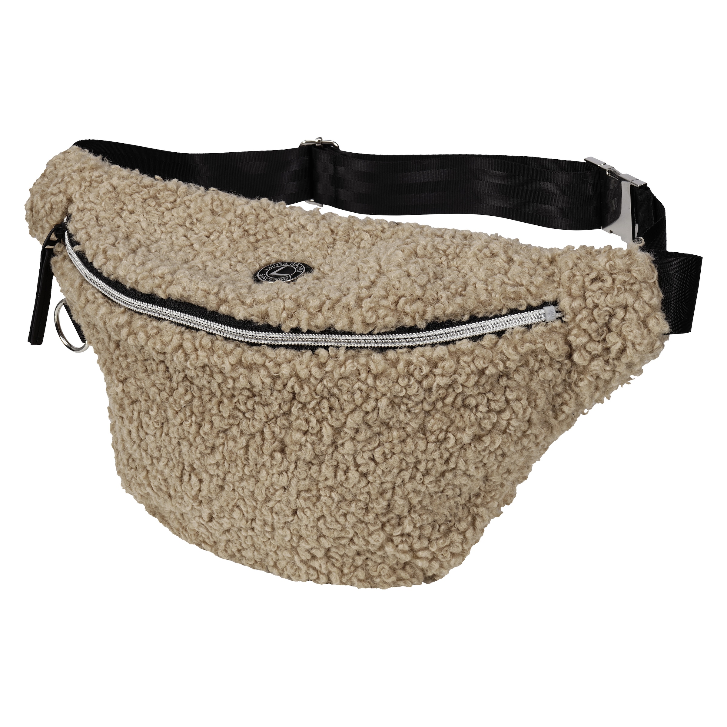 Image of Luhta Bauchtasche "LUHTA OHENSAARI" für Erwachsene, mit Reissverschluss, mit weichem Teddyfell
