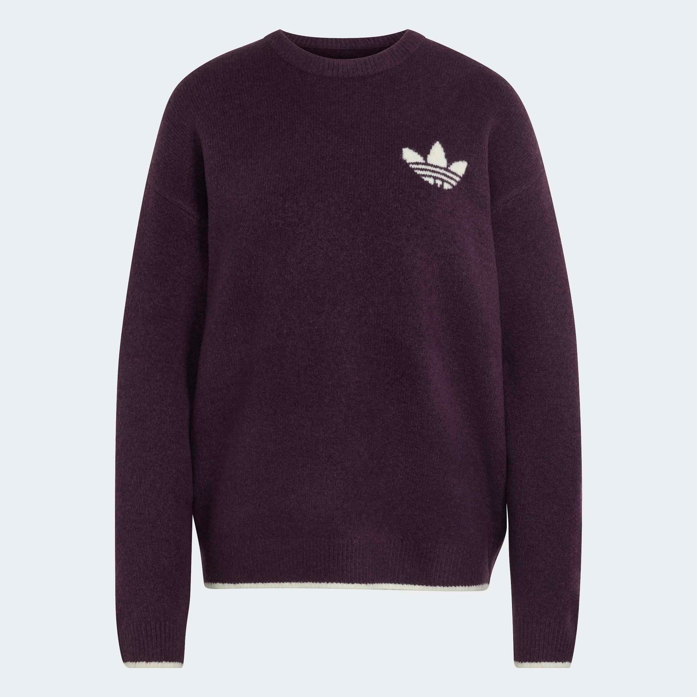 adidas Originals Kapuzensweatshirt »ESS KNIT TIPPING CREW«, Strickpullover, locker geschnitten

