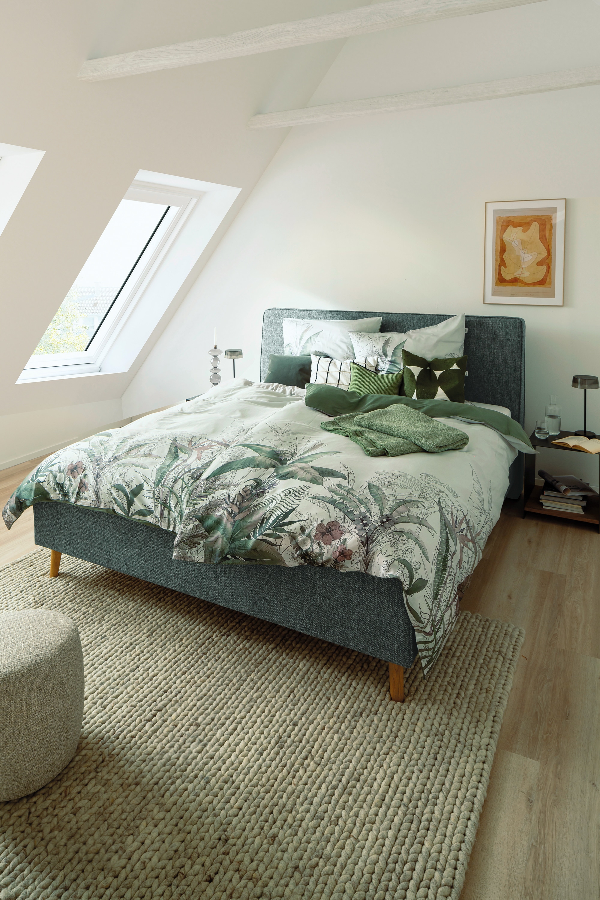 Image of SCHÖNER WOHNEN-Kollektion Wendebettwäsche "Tropical" aus 100% Baumwolle