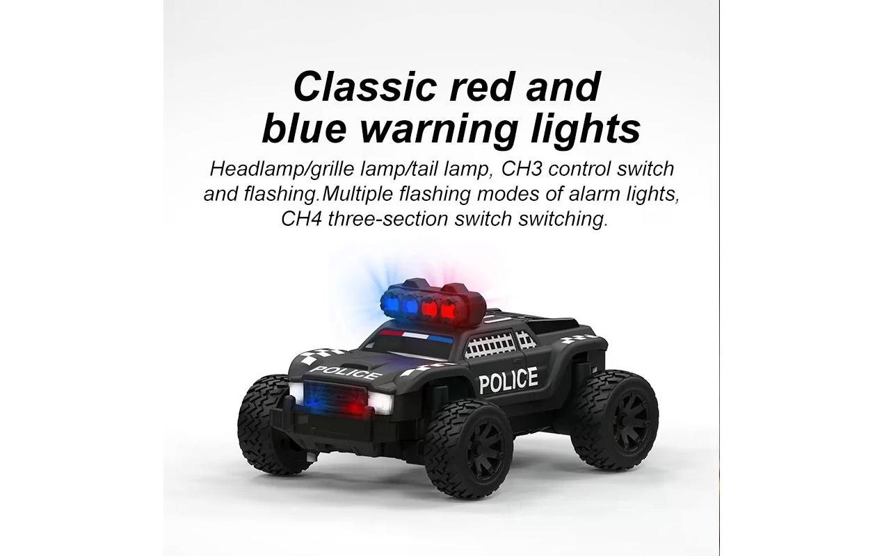 RC-Auto »Turbo Racing Micro Monster Truck C82, Police,«