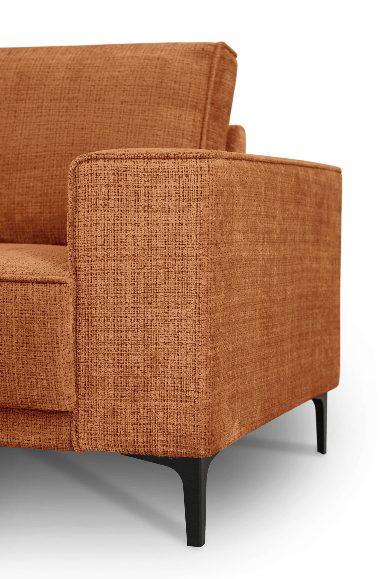 GOODproduct Ecksofa »OLAND Chenille L-Form, B: 289 cm, Skandi-Design« Struktur, Flachgewebe, Luxus-Microfaser, Boucle