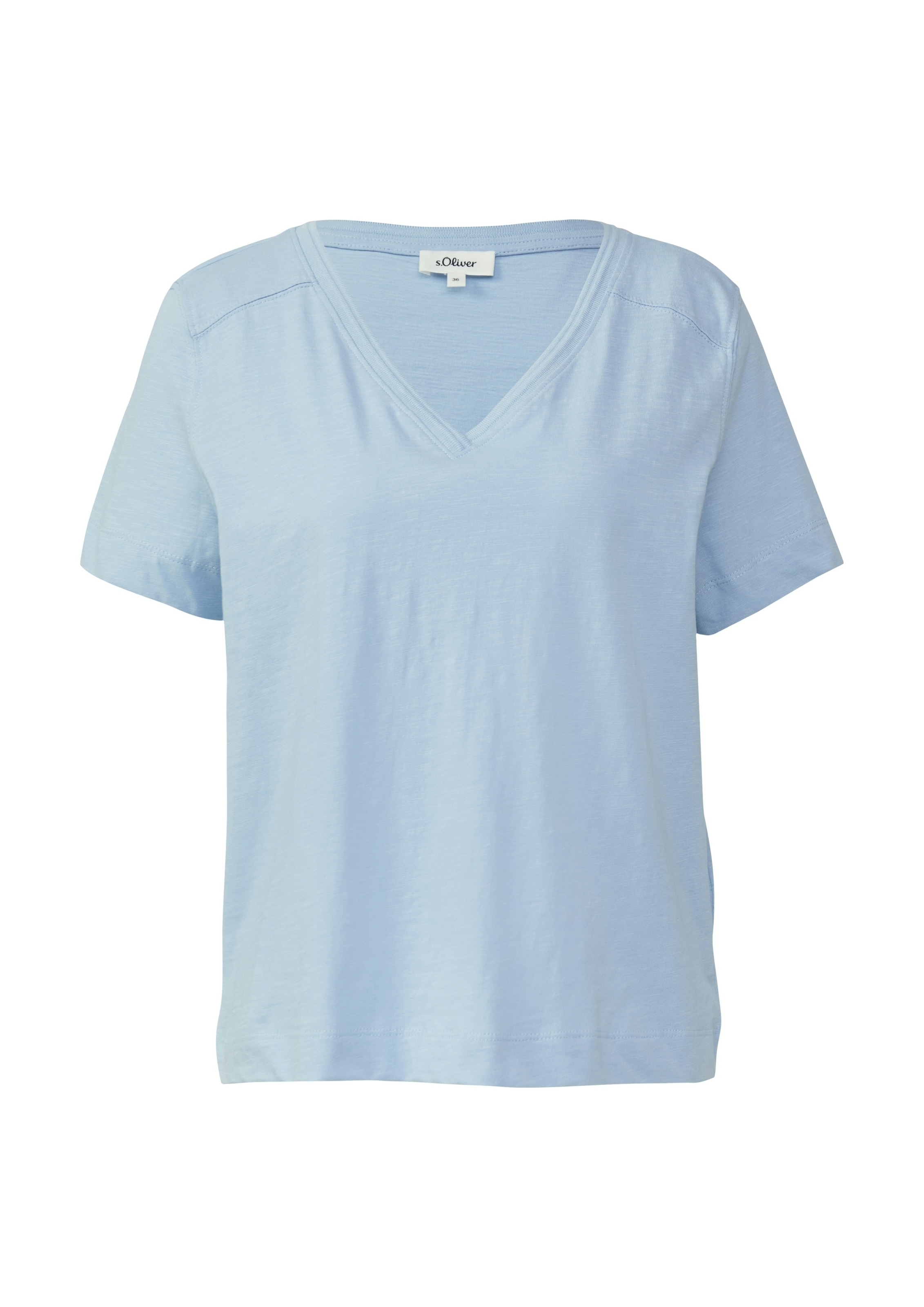s.Oliver T-shirt en fil flammé