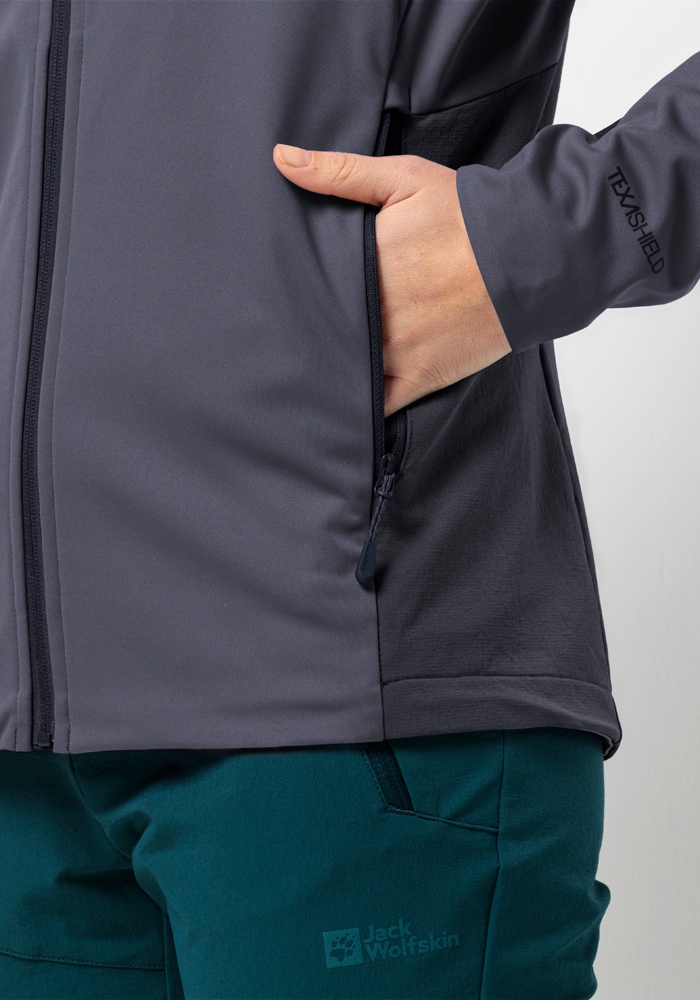 Jack Wolfskin Outdoorjacke »BRISSTAL HOODY W« mit Kapuze