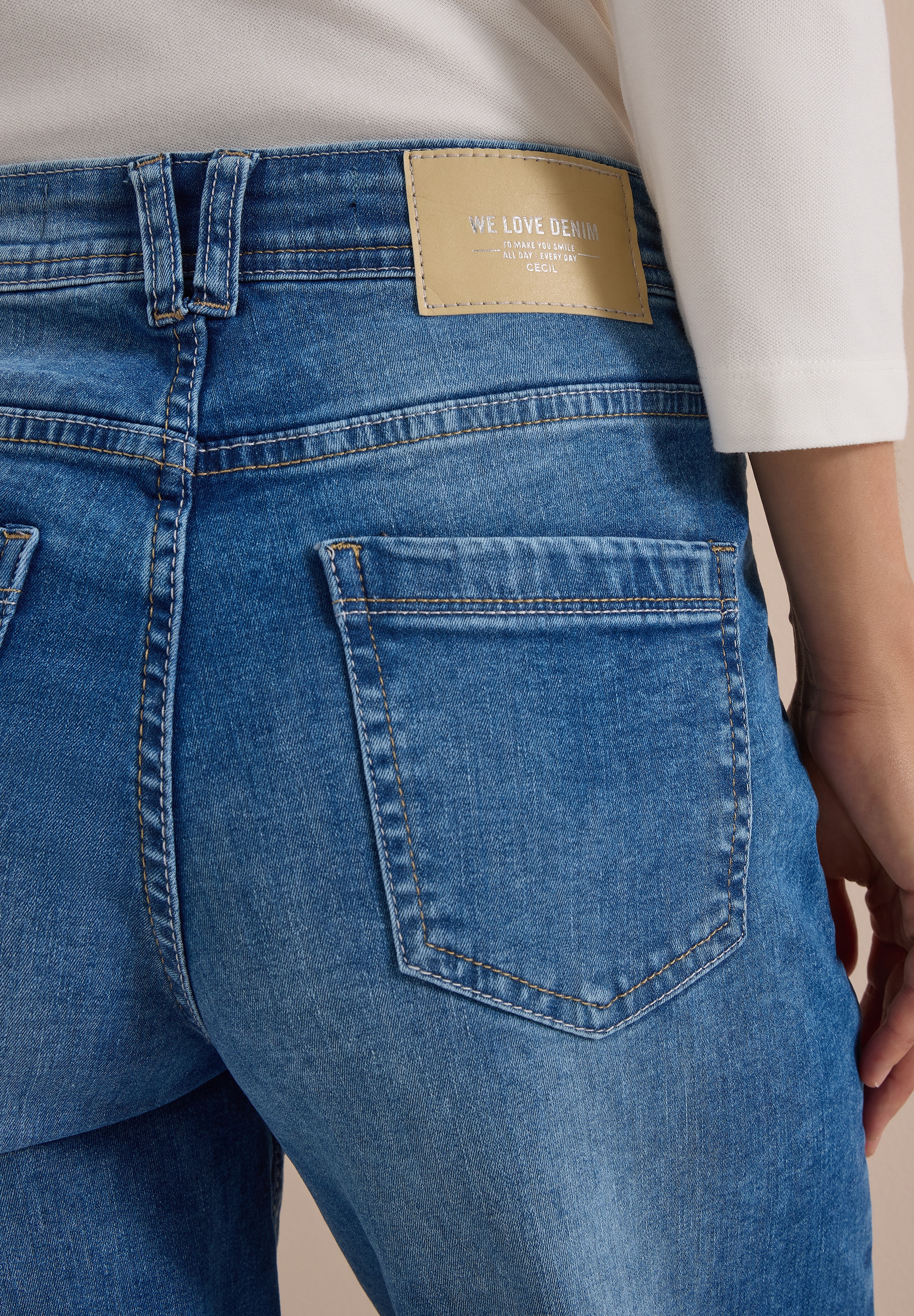 Cecil Loose-fit-Jeans »Style Scarlett« mit Barrel Legs / Stretch und 5-Pocket-Style