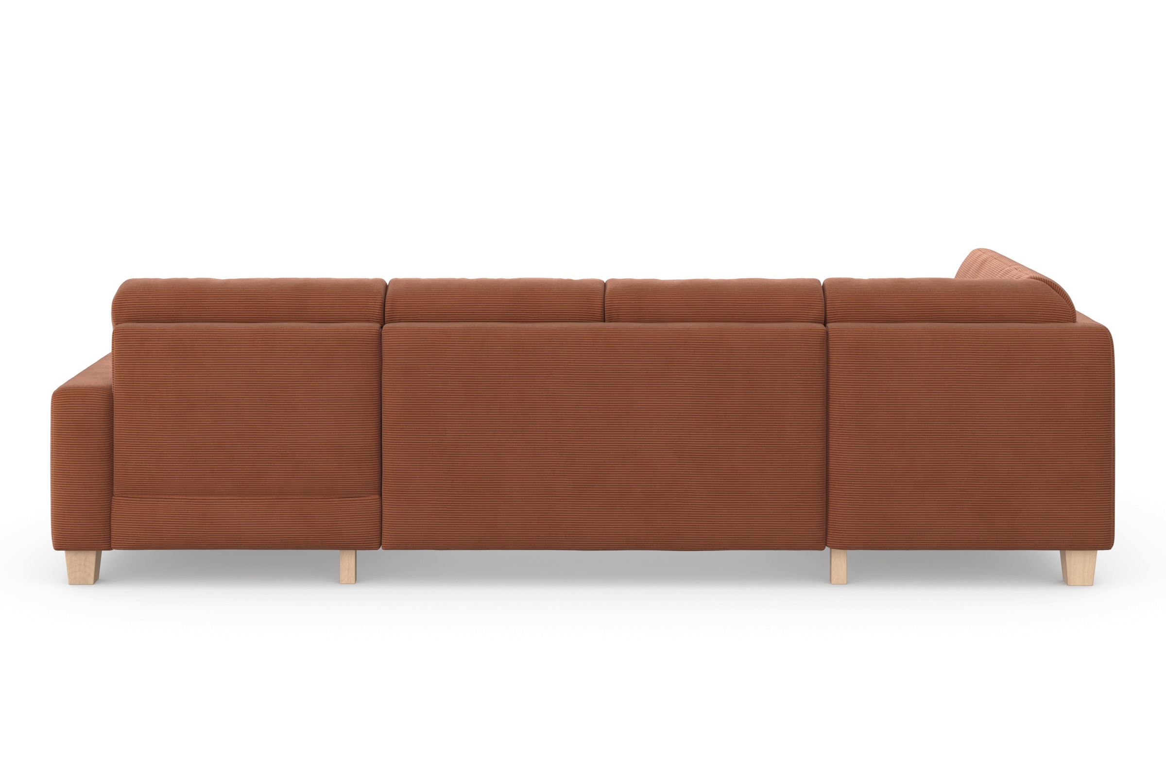 Home affaire Paysage de salon »Summer U-Form« mit oder ohne Bettfunktion und Bettkasten, Cord-Bezug