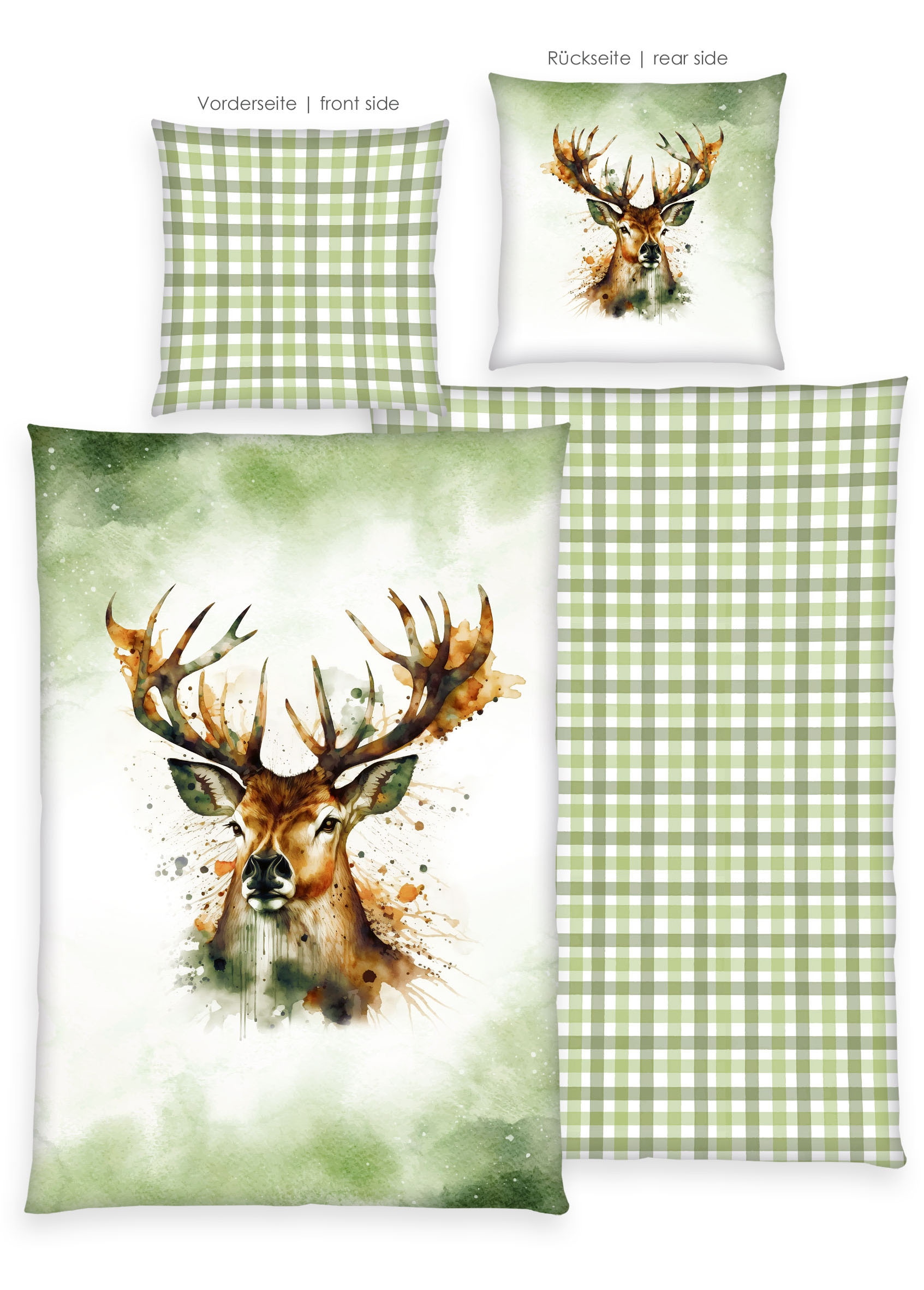 Image of Herding Young Collection Bettwäsche "Young Collection Hirsch" 2 Stk. in tollen Baumwollqualitäten