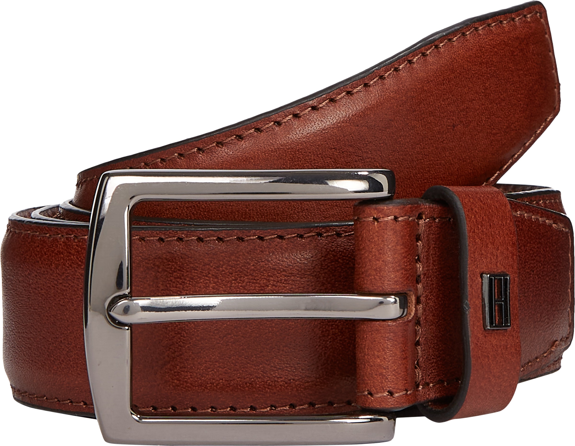 Image of Tommy Hilfiger Ledergürtel "DENTON ELEVATED 3.5 cm breit" Grössenverstellbar