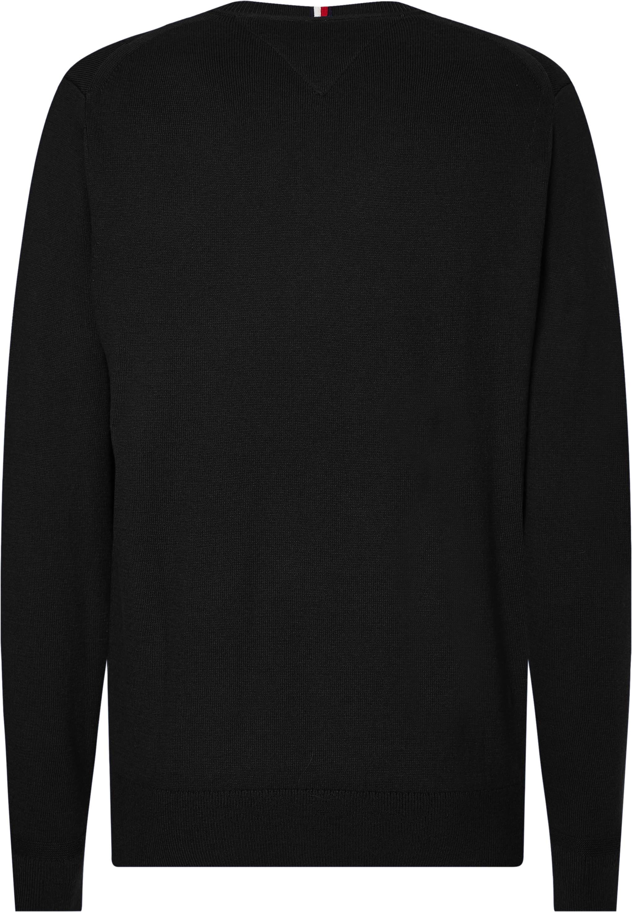 Tommy Hilfiger Big & Tall Strickpullover »BT-PIMA ORG CTN CASHMERE VNCK-B«, in Grossen Grössen, mit Logostickerei auf Brusthöhe