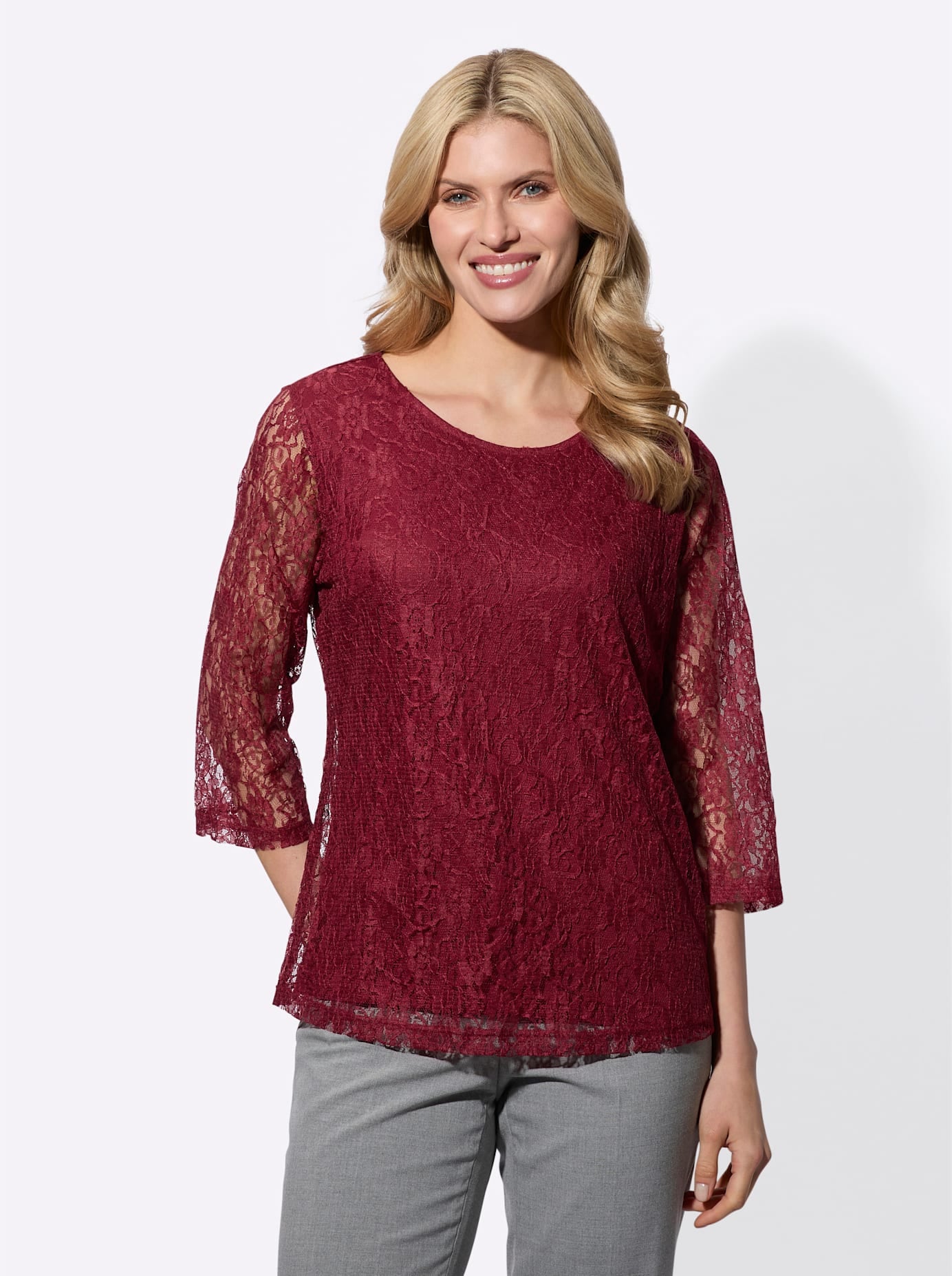 Classic Basics Spitzenshirt »Spitzenshirt«, (1 tlg.)